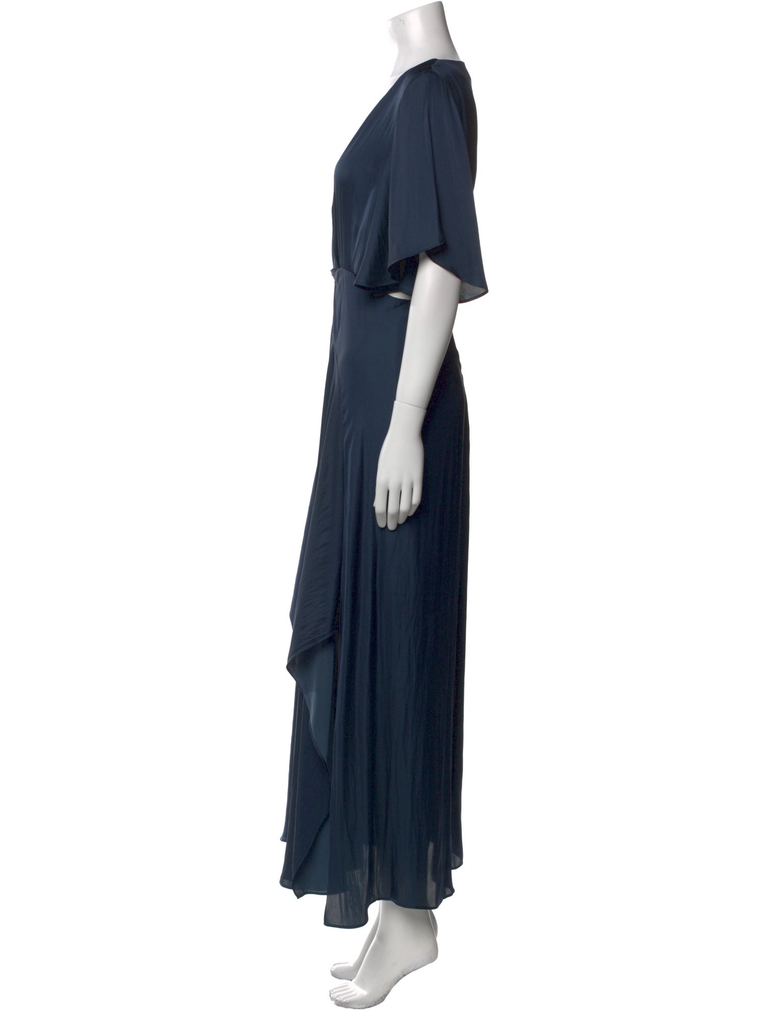 Maje V-Neck Long Dress