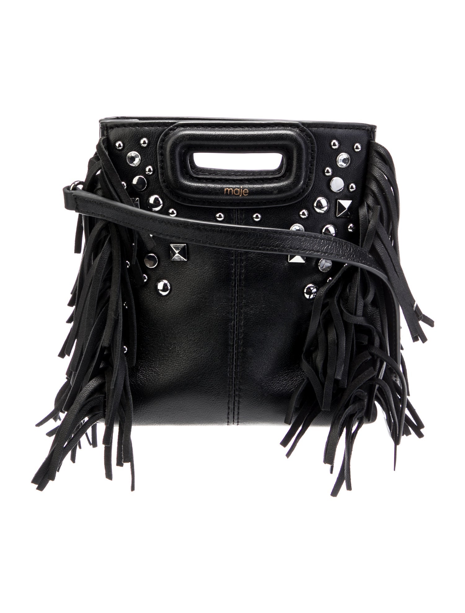 Maje Leather Crossbody Bag