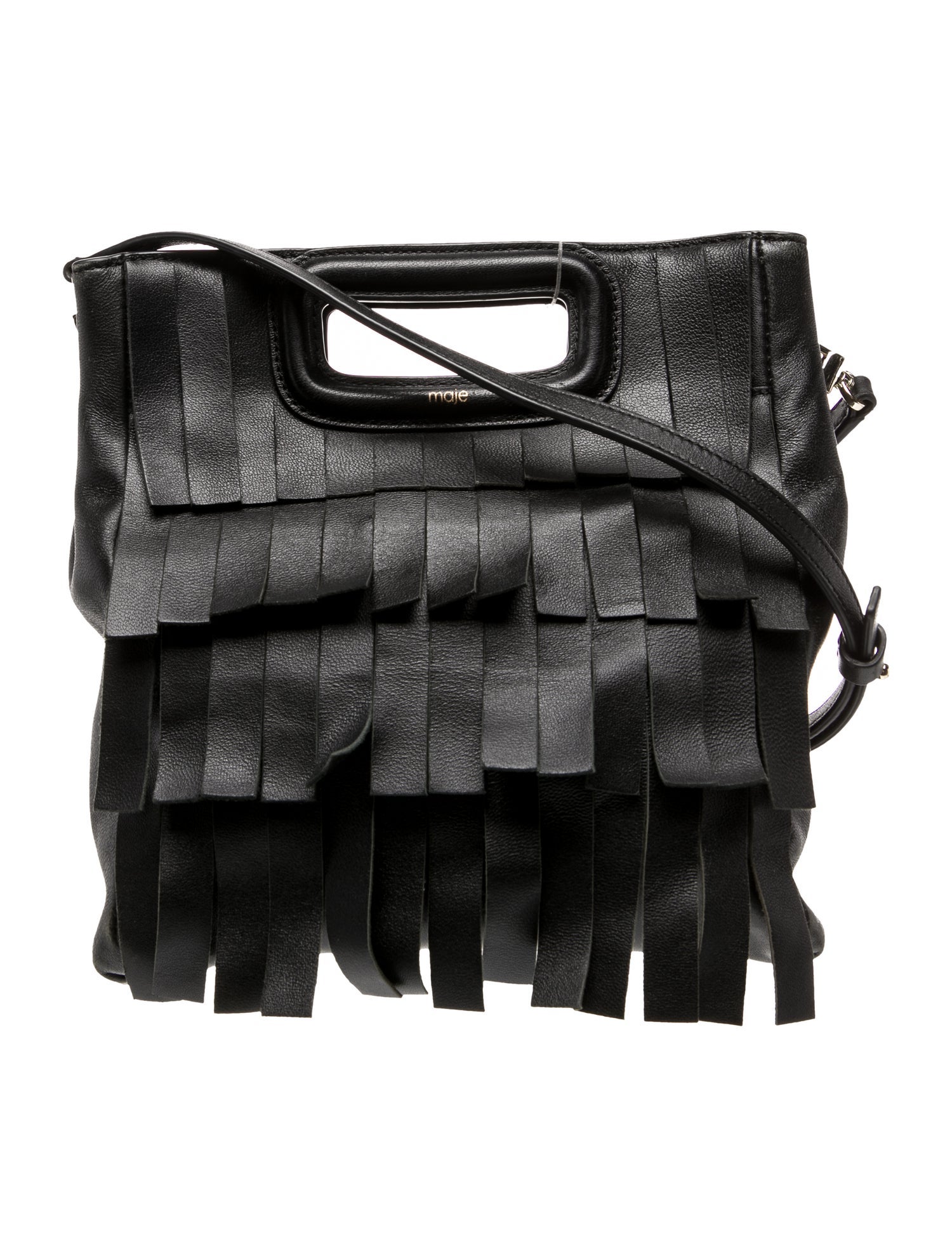 Maje Leather Messenger Bag