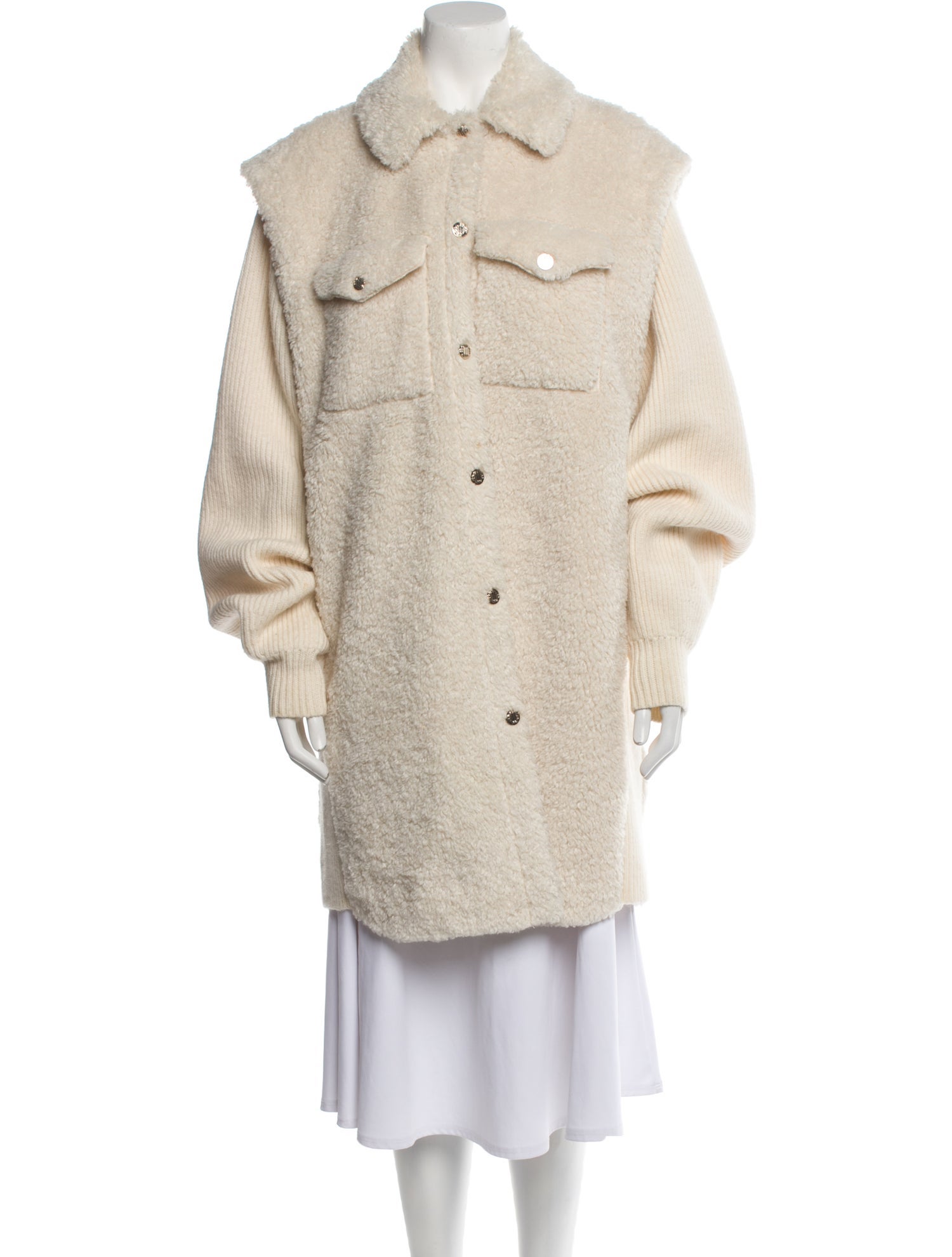 Maje Faux Shearling Coat