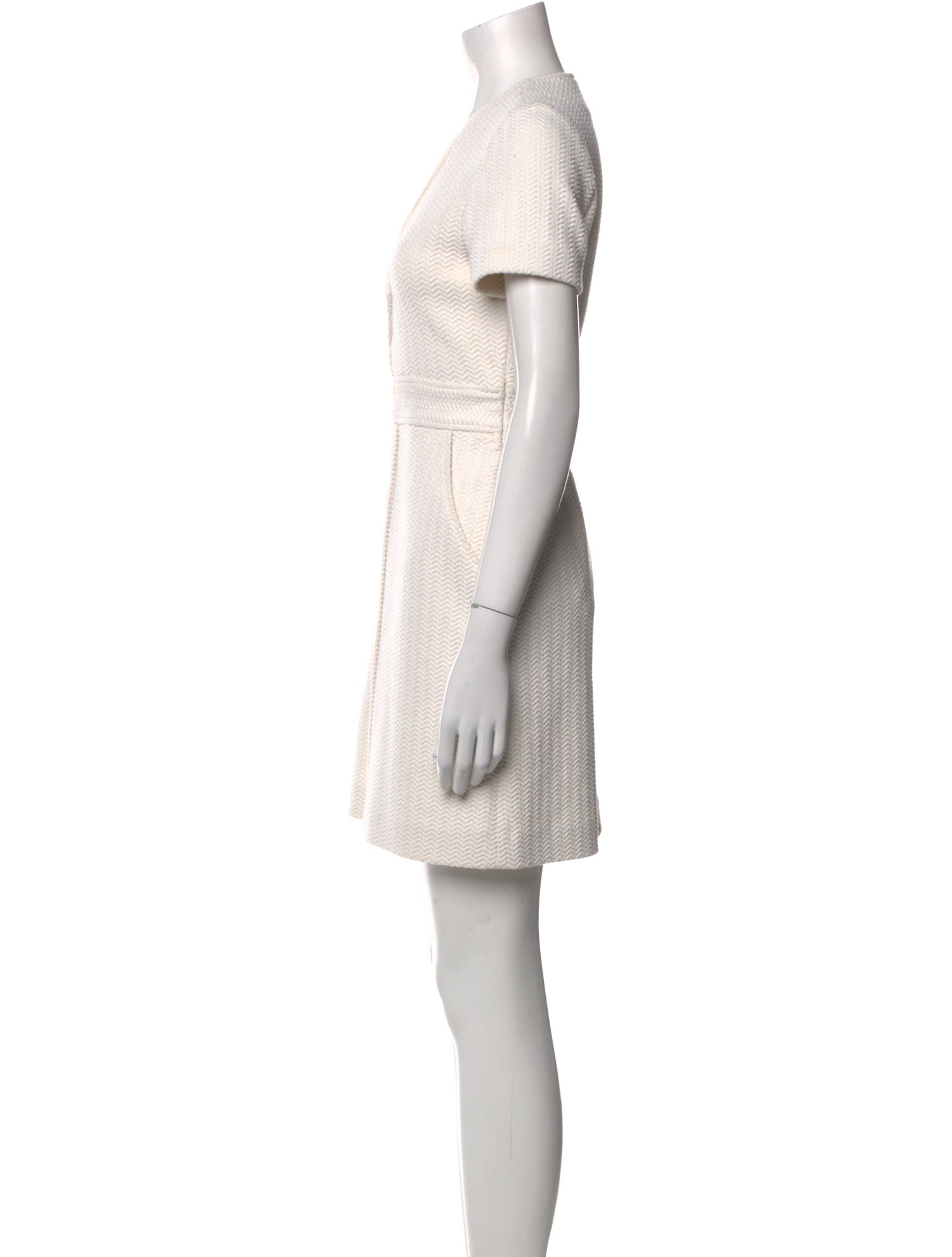 Maje V-Neck Mini Dress