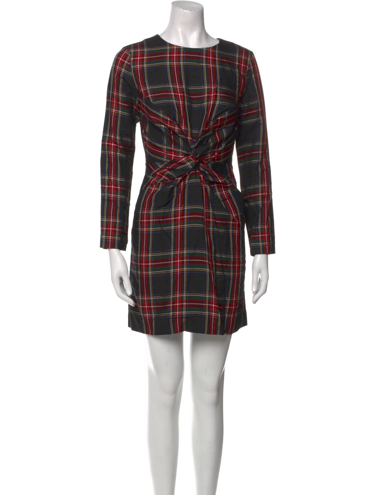 Maje Plaid Print Mini Dress w/ Tags