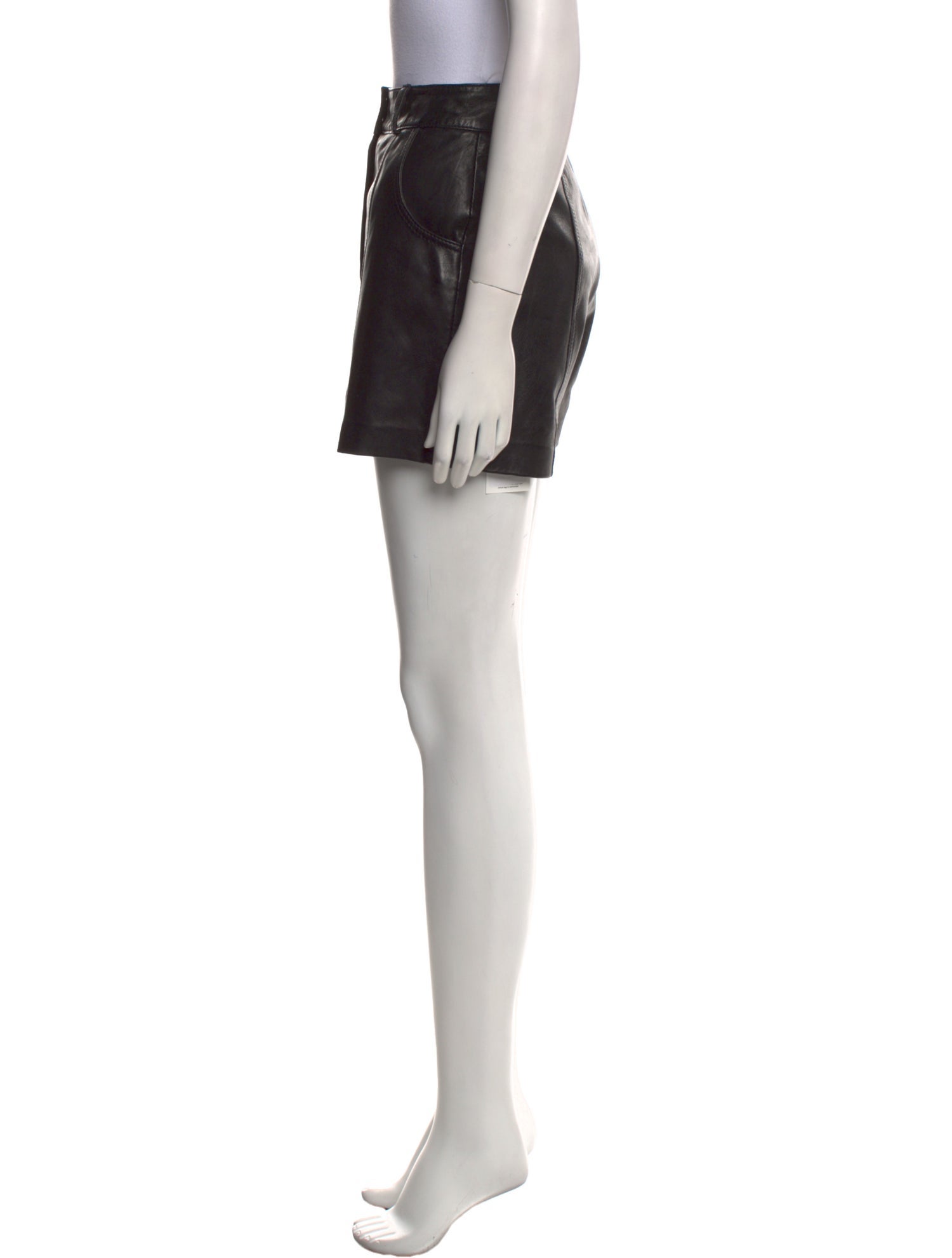 Maje Leather Mini Shorts