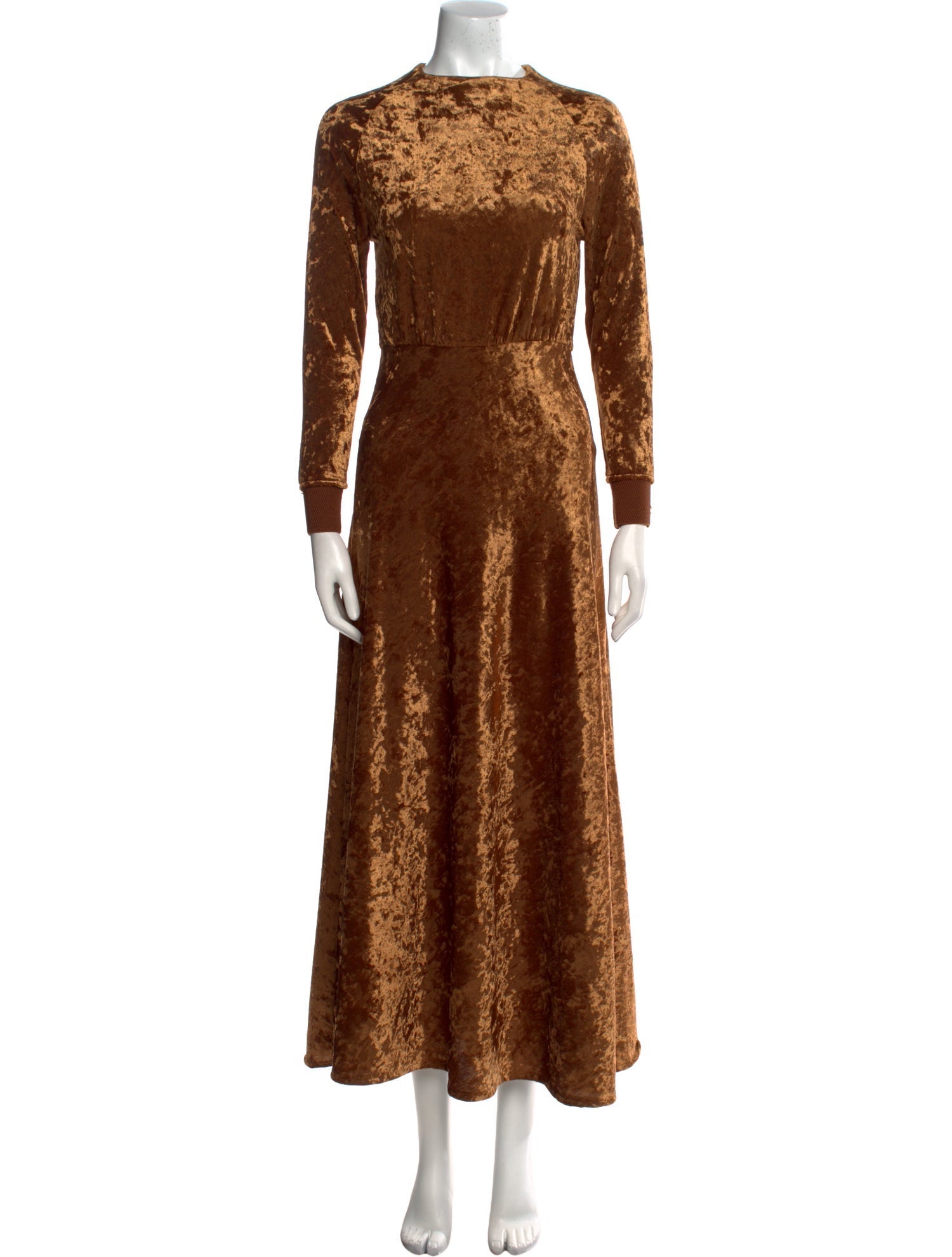 Maje Velour Long Dress