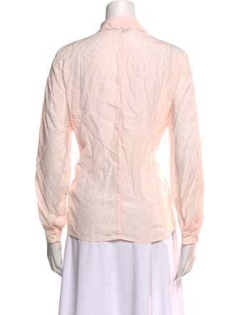 Maje Long Sleeve Button-Up Top