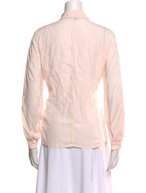 Maje Long Sleeve Button-Up Top
