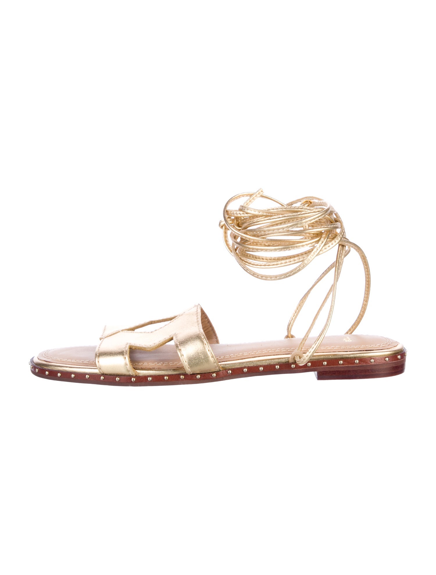 Maje Leather Gladiator Sandals