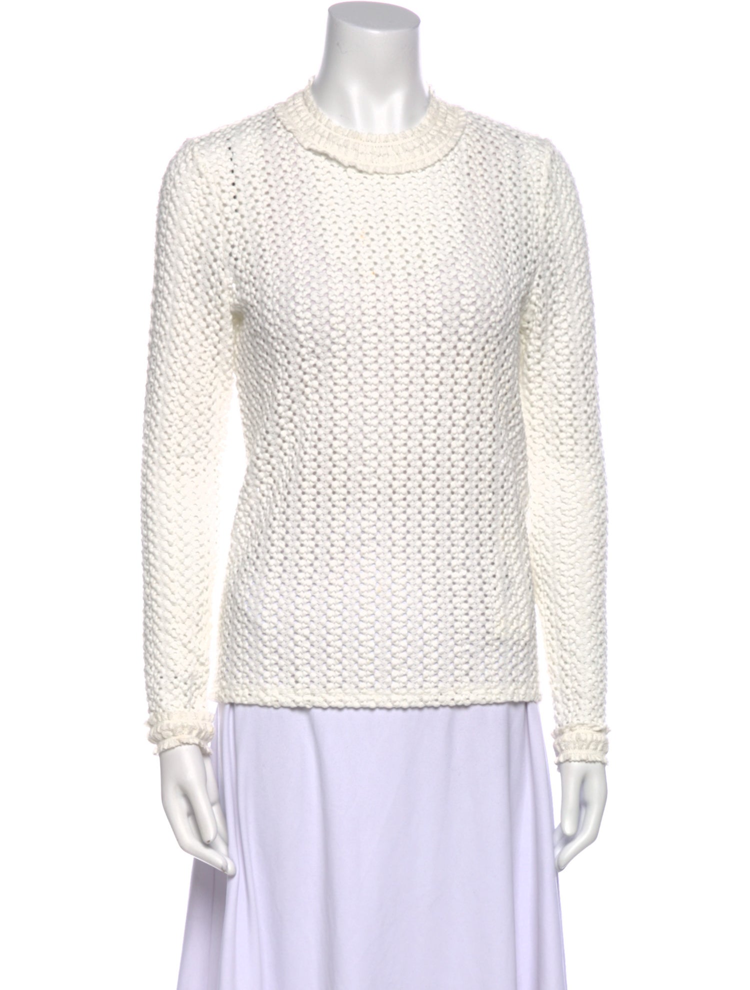 Maje Crew Neck Long Sleeve Sweatshirt