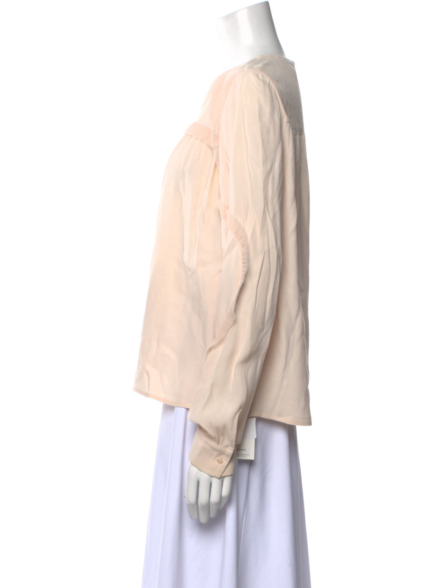 Maje Bateau Neckline Long Sleeve Blouse