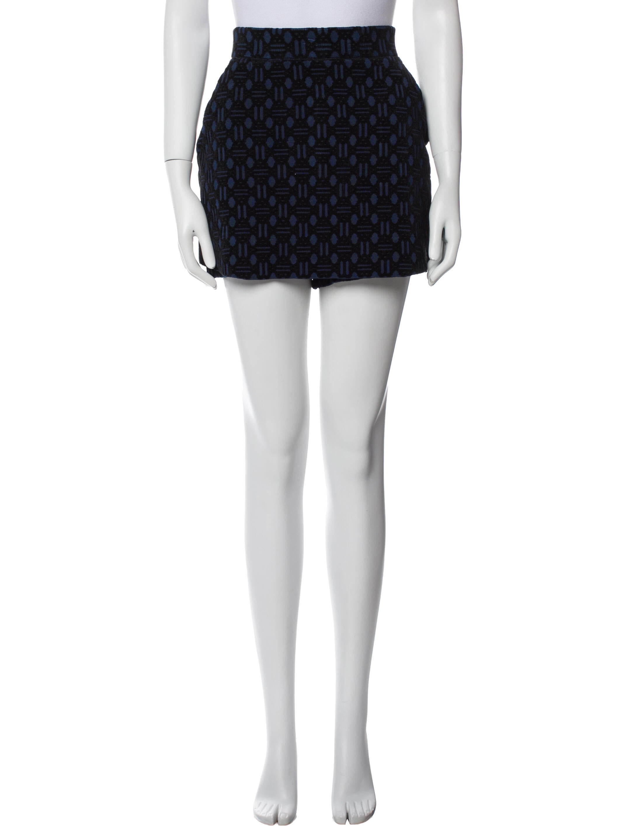 Maje Printed Mini Shorts w/ Tags