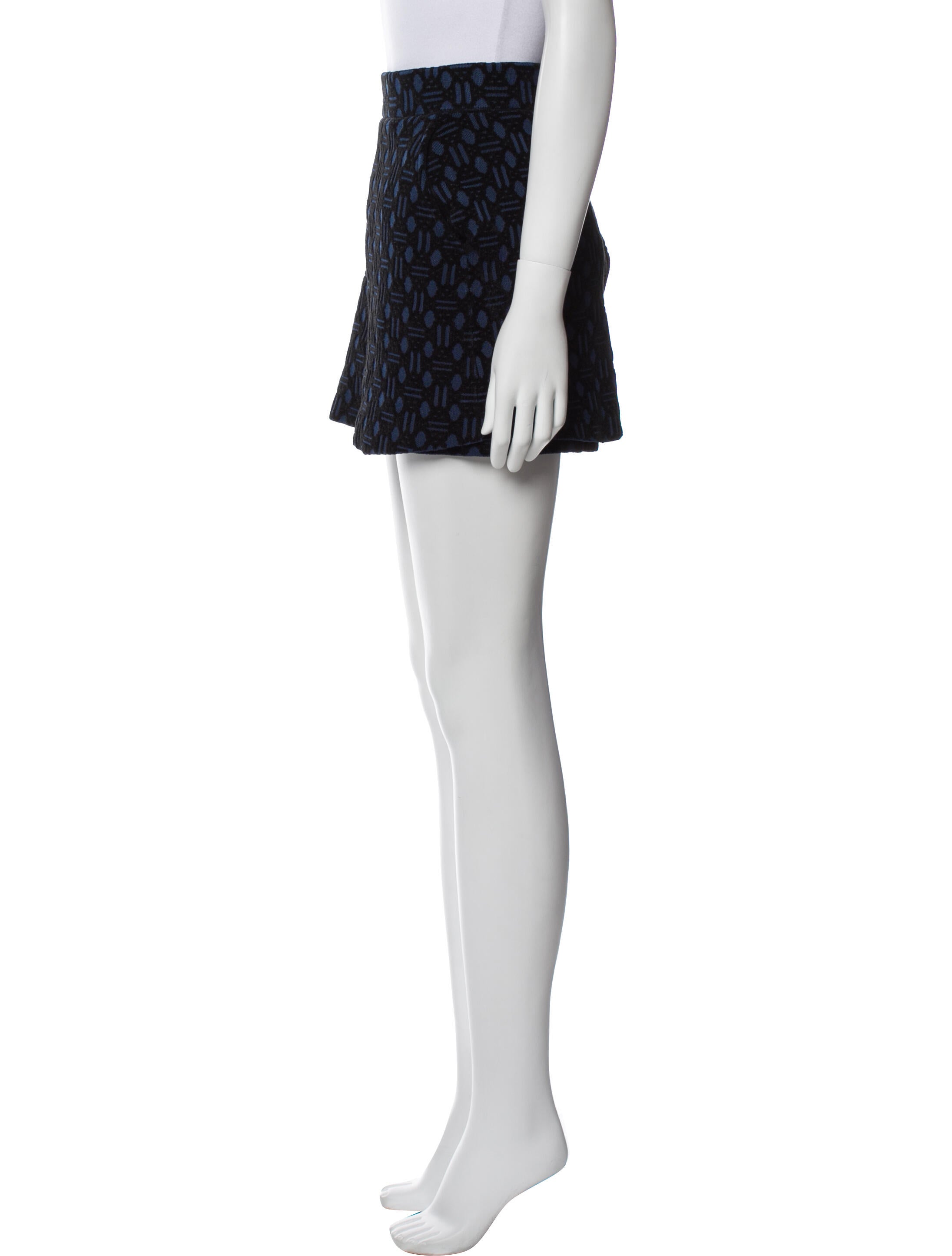 Maje Printed Mini Shorts w/ Tags