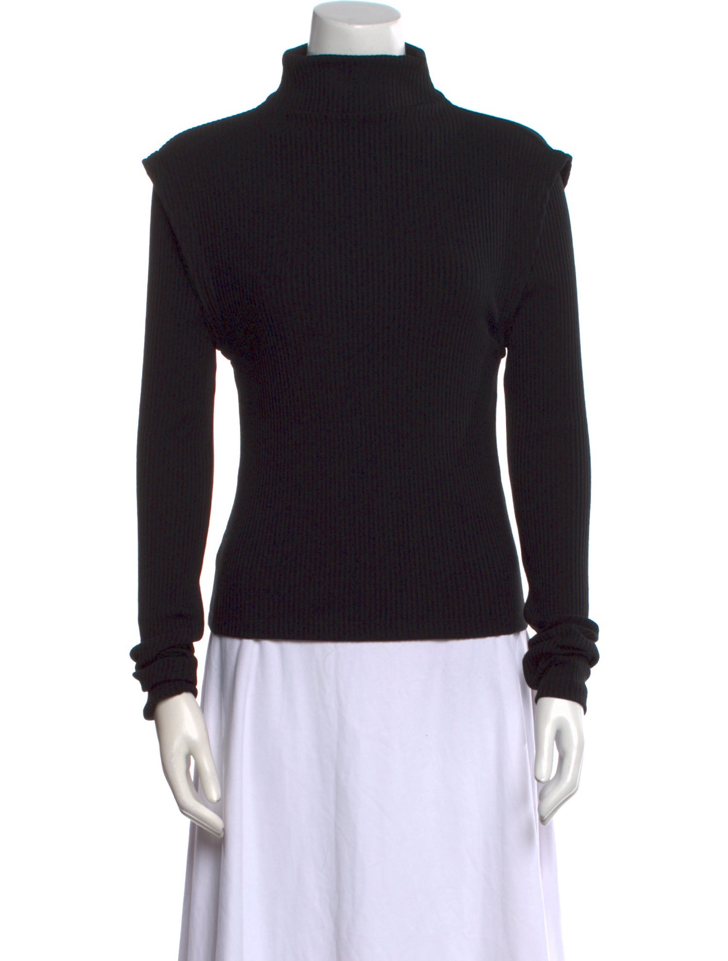 Maje Turtleneck Long Sleeve Sweatshirt