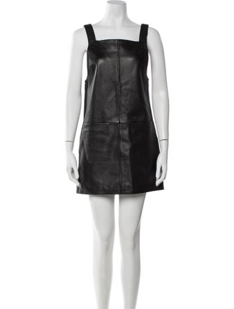 Maje Leather Mini Dress