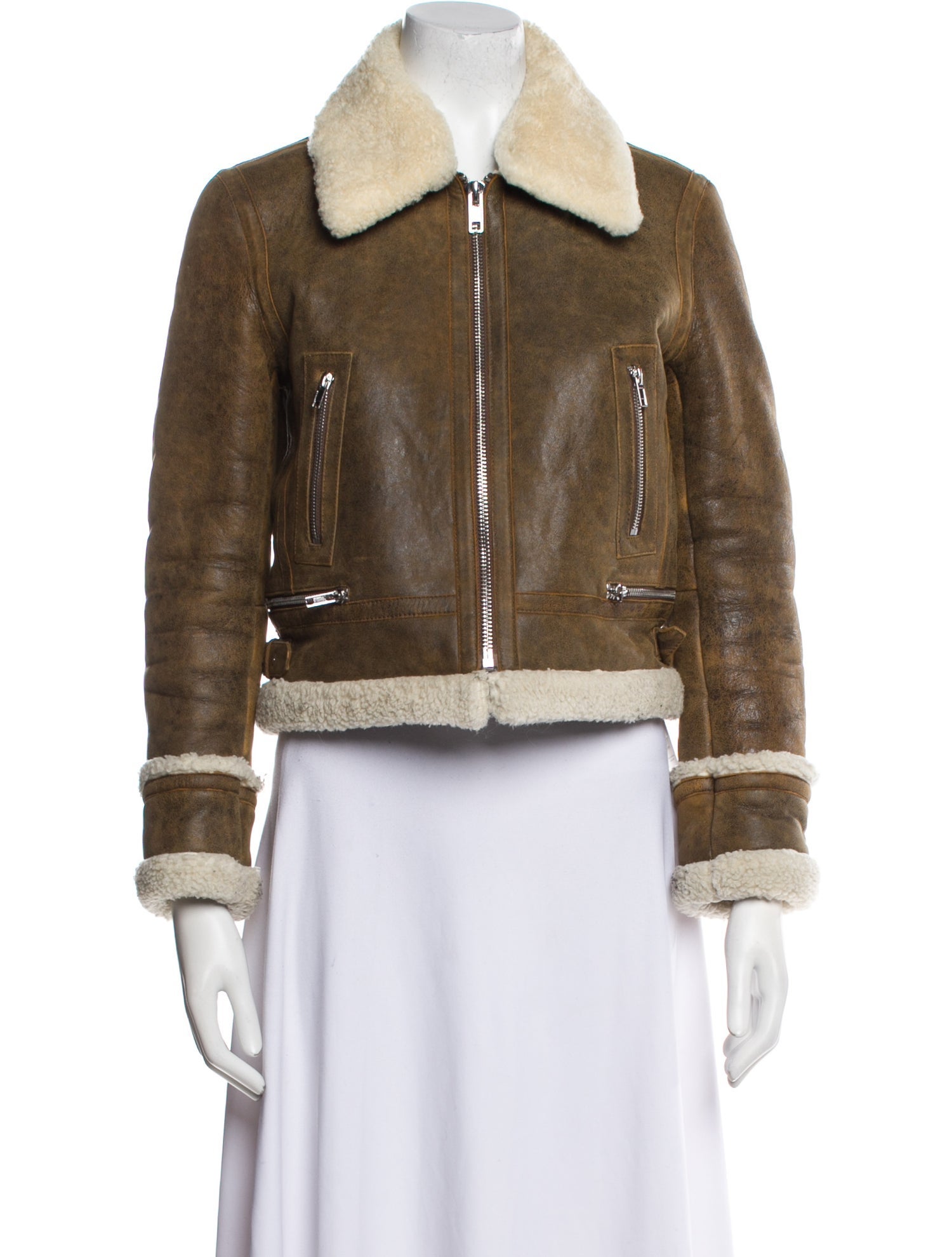 Maje Leather Biker Jacket