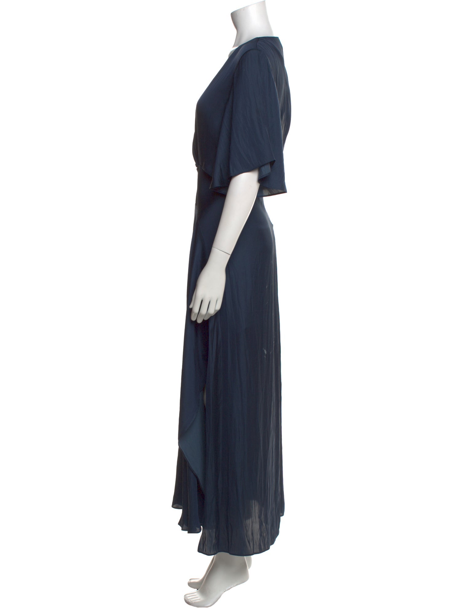 Maje V-Neck Long Dress