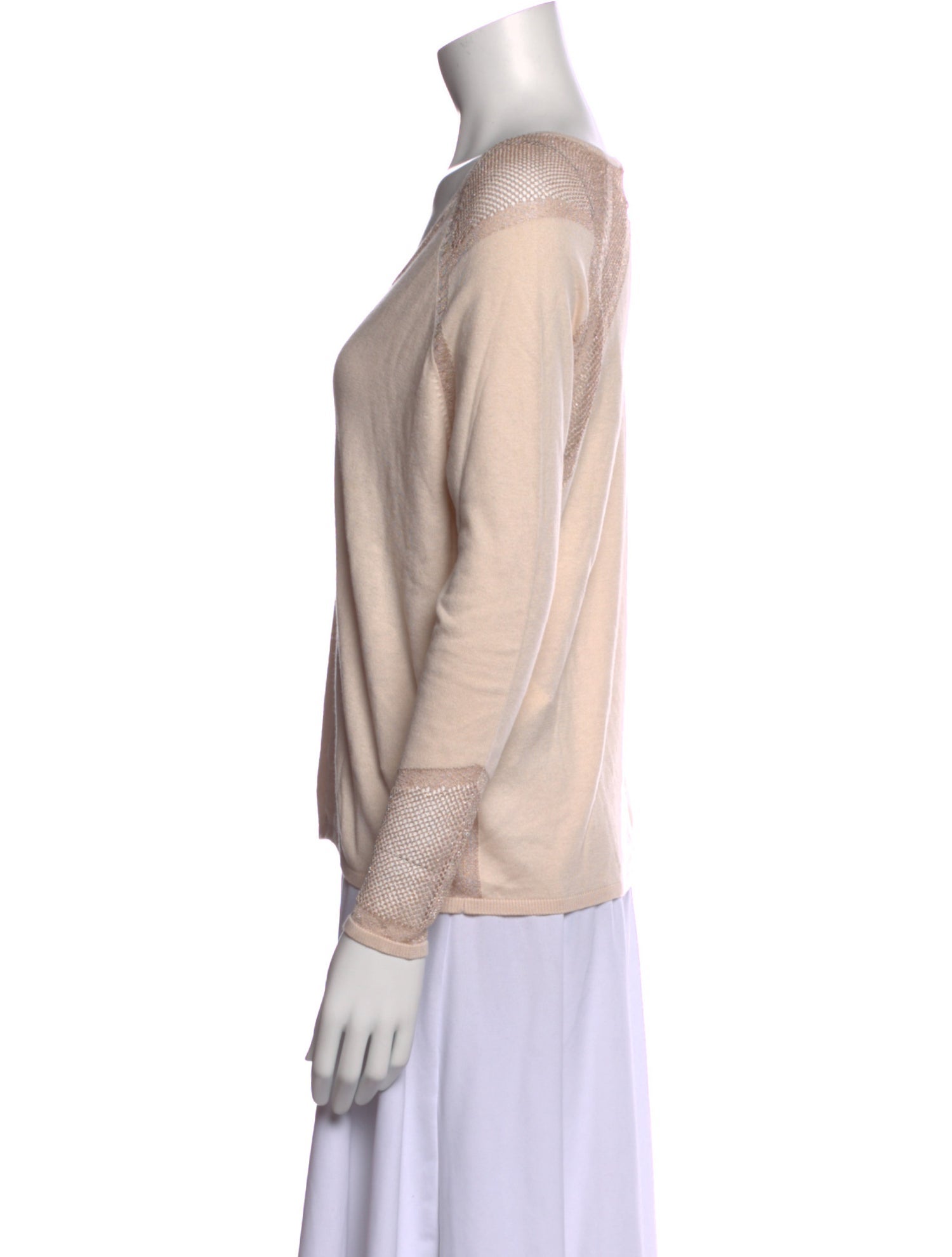 Maje Silk V-Neck Sweater