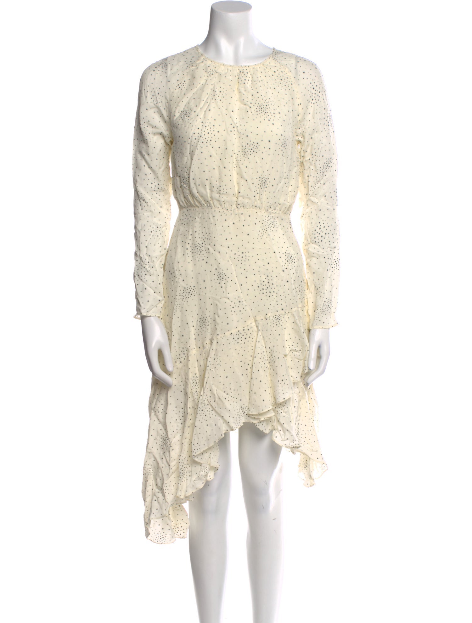Maje Polka Dot Print Knee-Length Dress w/ Tags