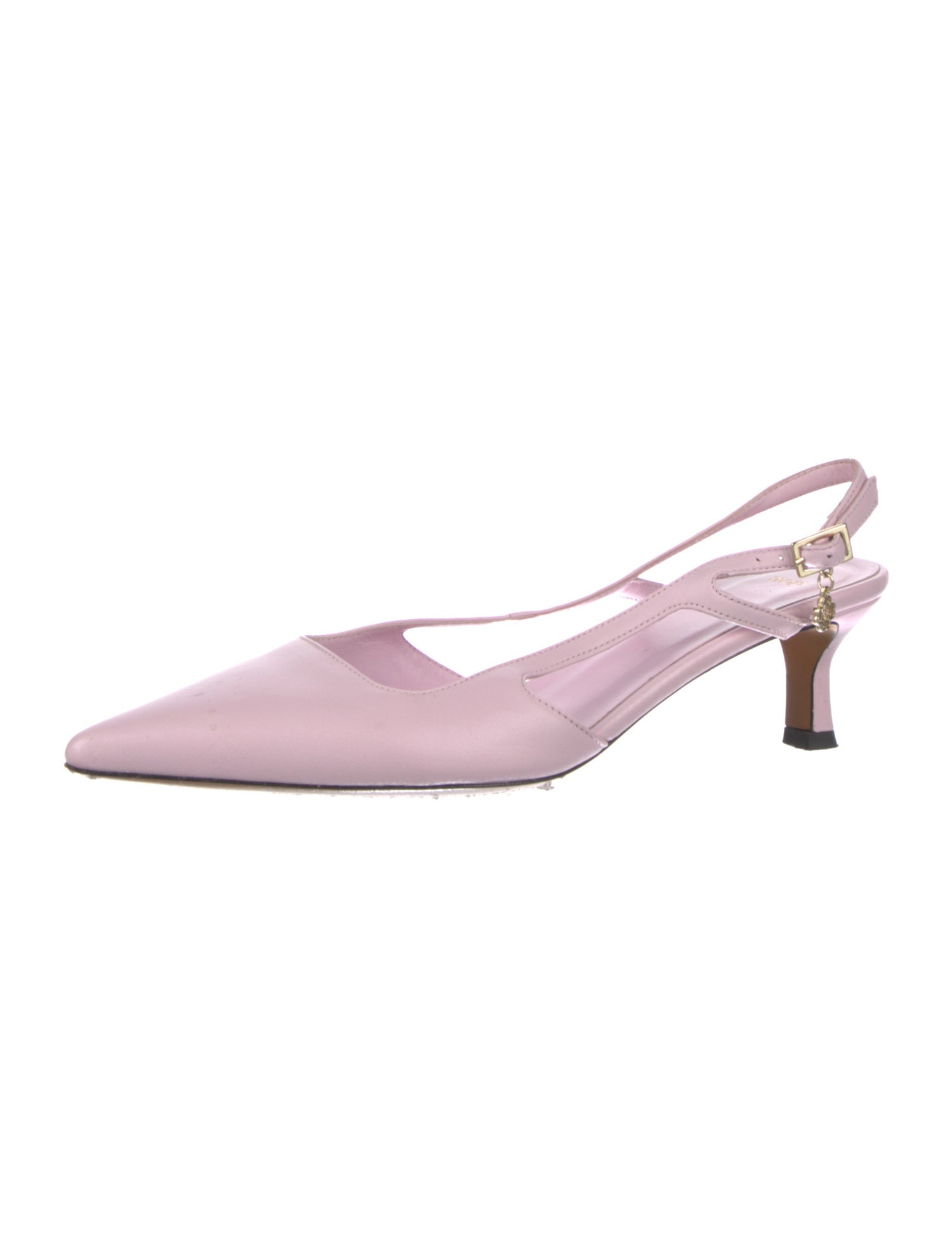 Maje Leather Slingback Pumps