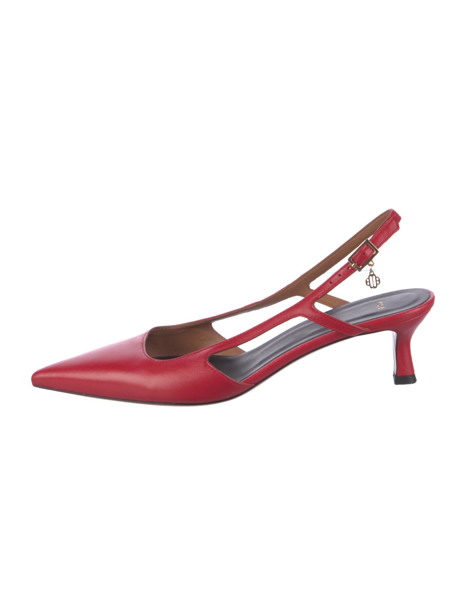 Maje Leather Slingback Pumps