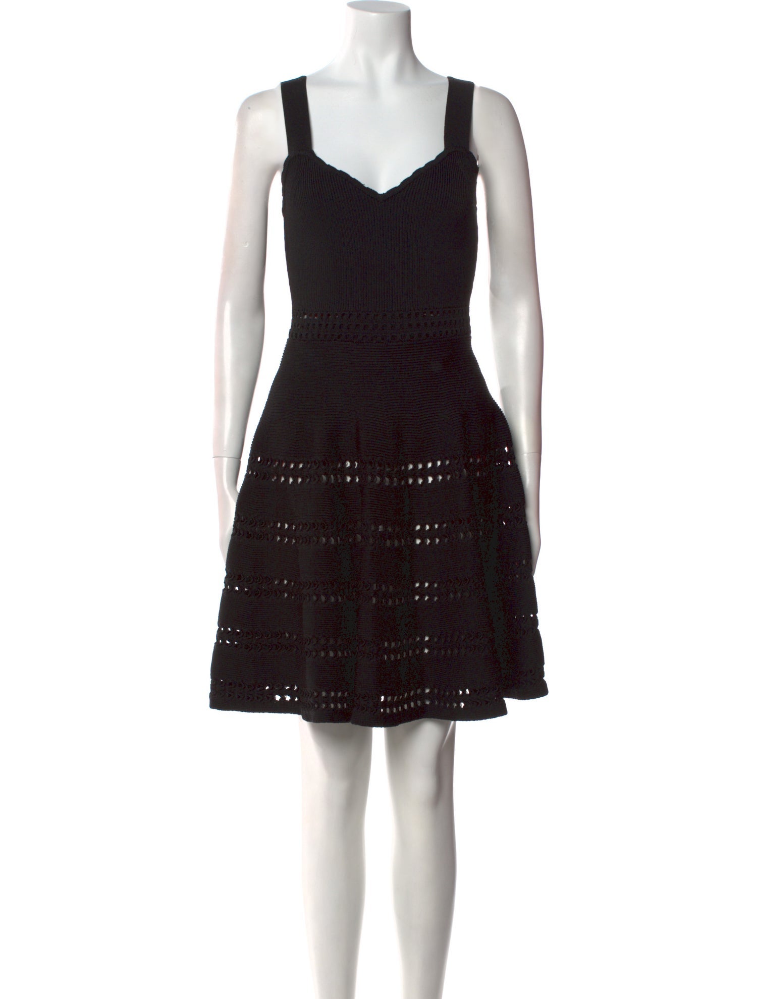 Maje Lace Pattern Mini Dress