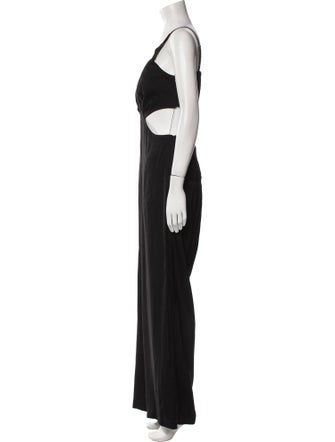 Maje Plunge Neckline Jumpsuit