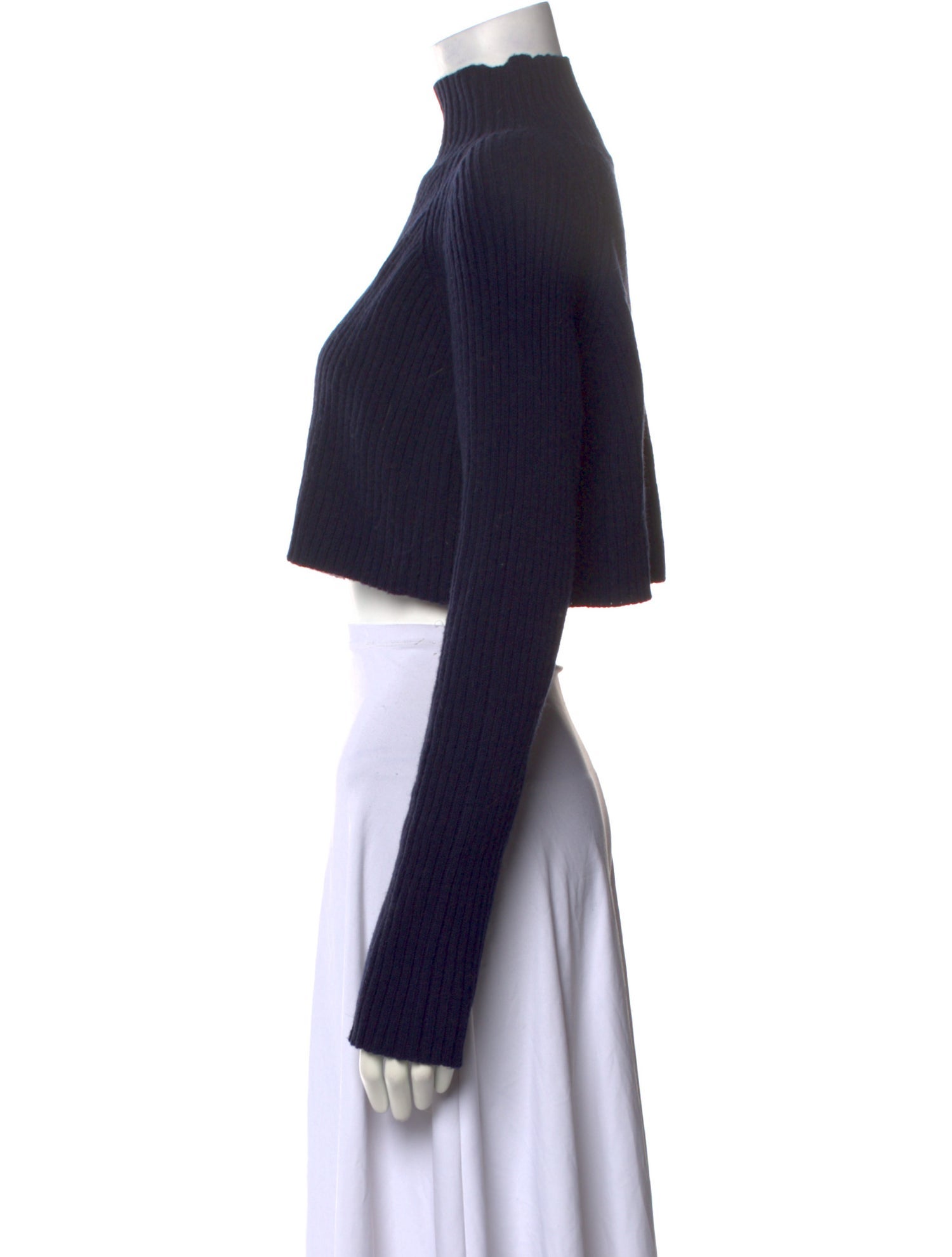 Maje Linen Mock Neck Sweater