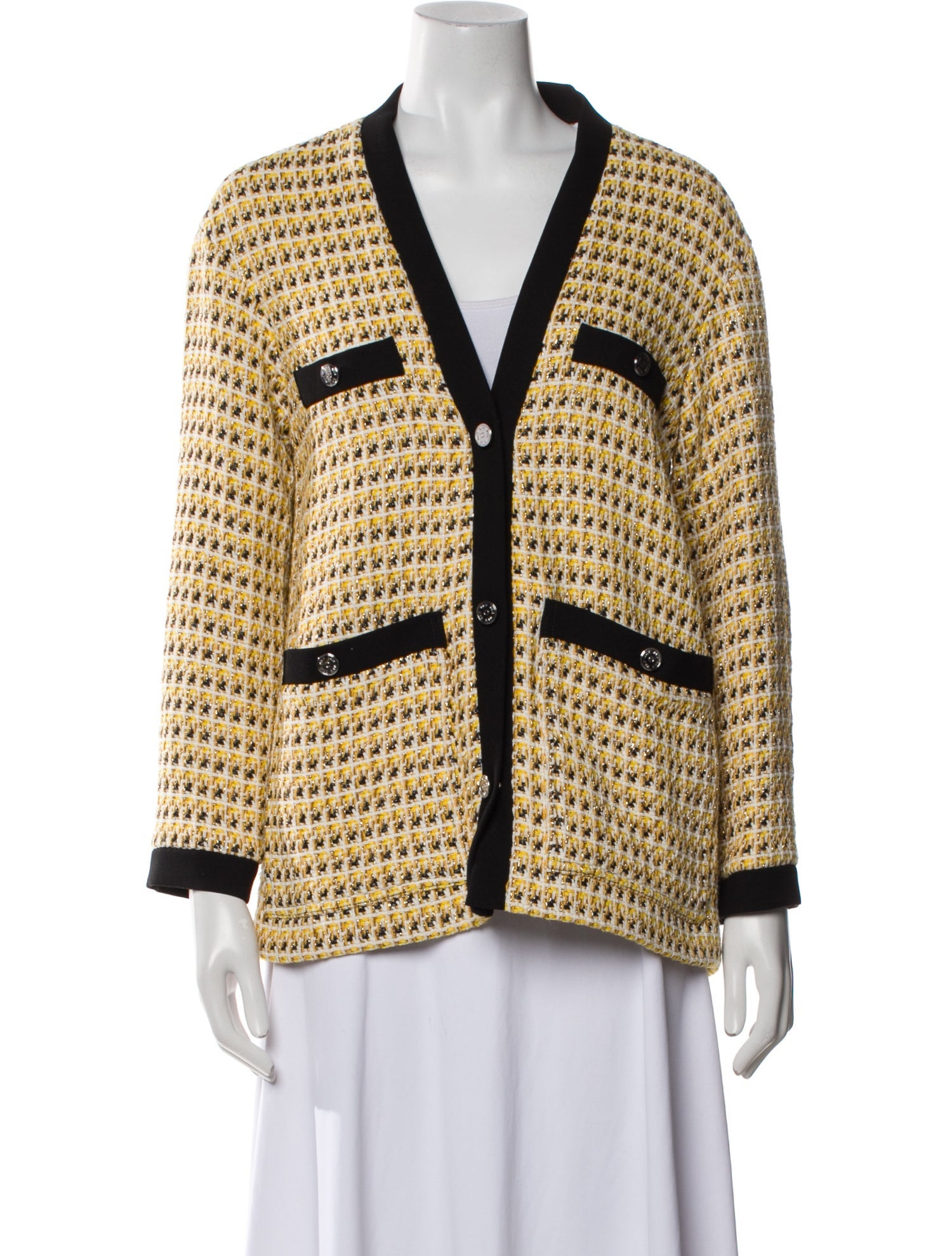 Maje Tweed Pattern Coat