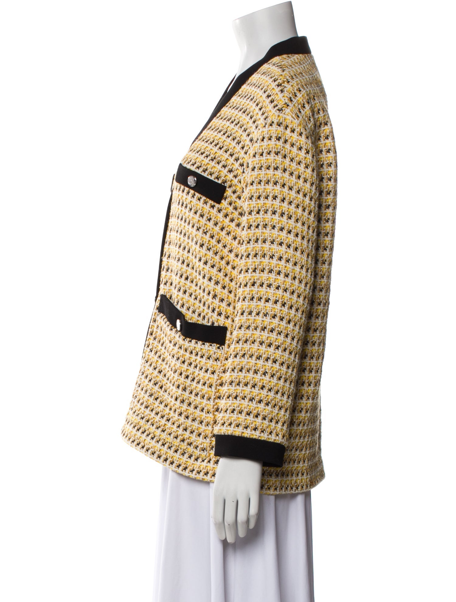 Maje Tweed Pattern Coat