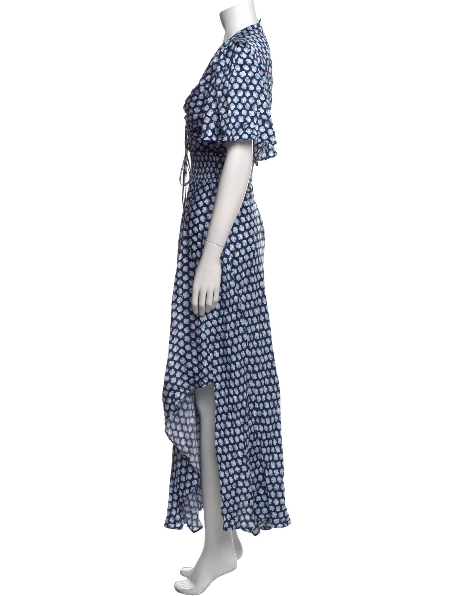 Maje Polka Dot Print Long Dress