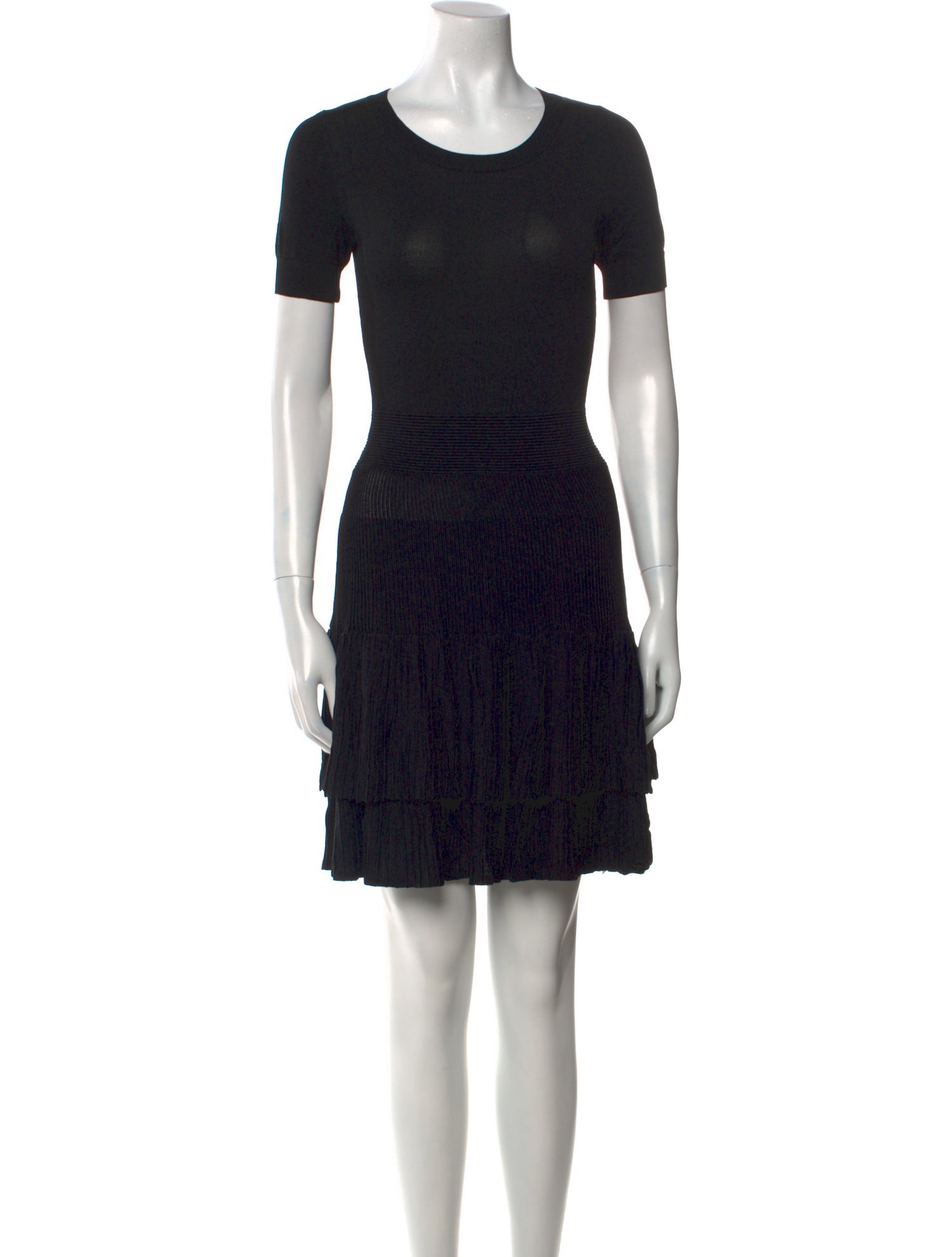 Maje Scoop Neck Mini Dress