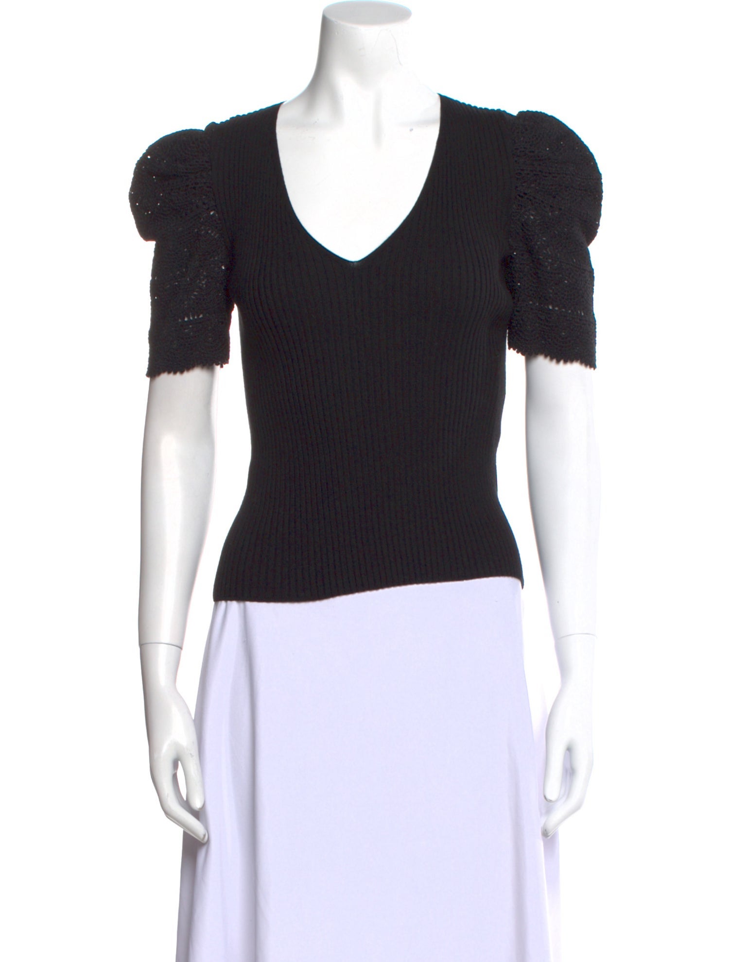 Maje V-Neck Short Sleeve T-Shirt