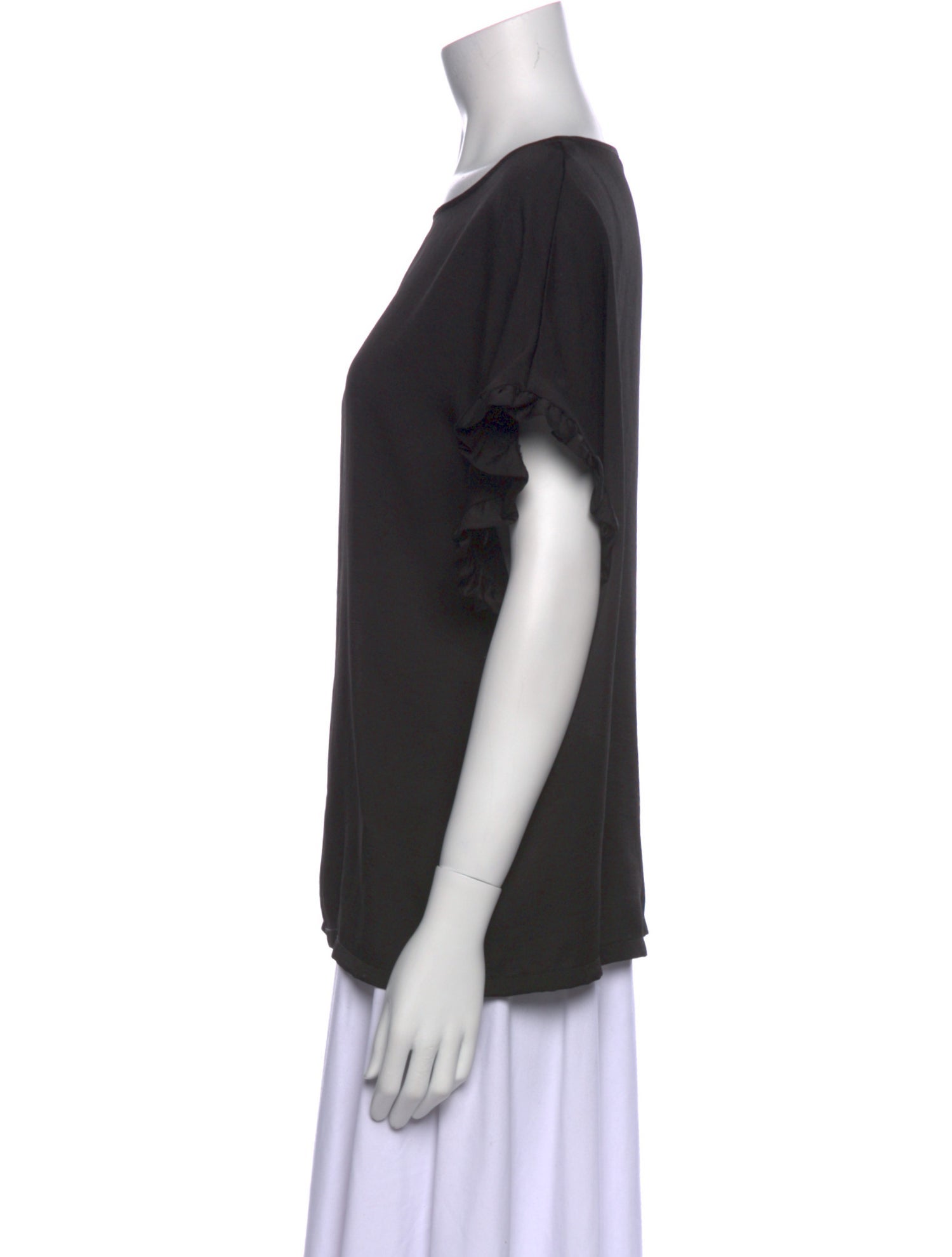 Maje Bateau Neckline Short Sleeve T-Shirt