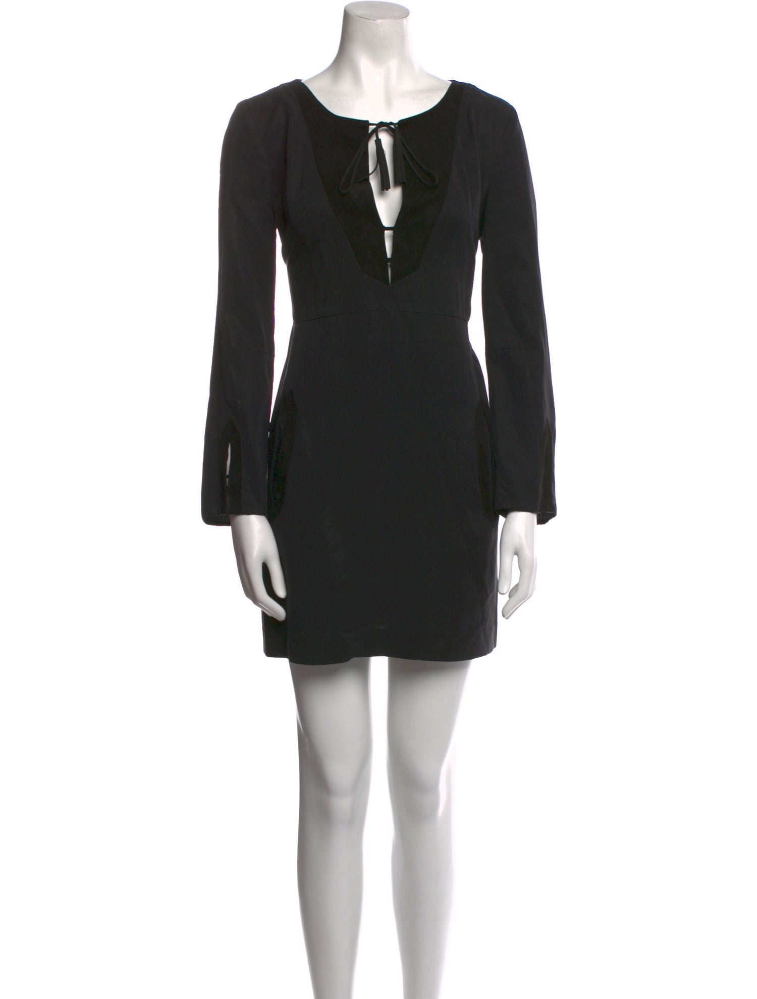 Maje V-Neck Mini Dress