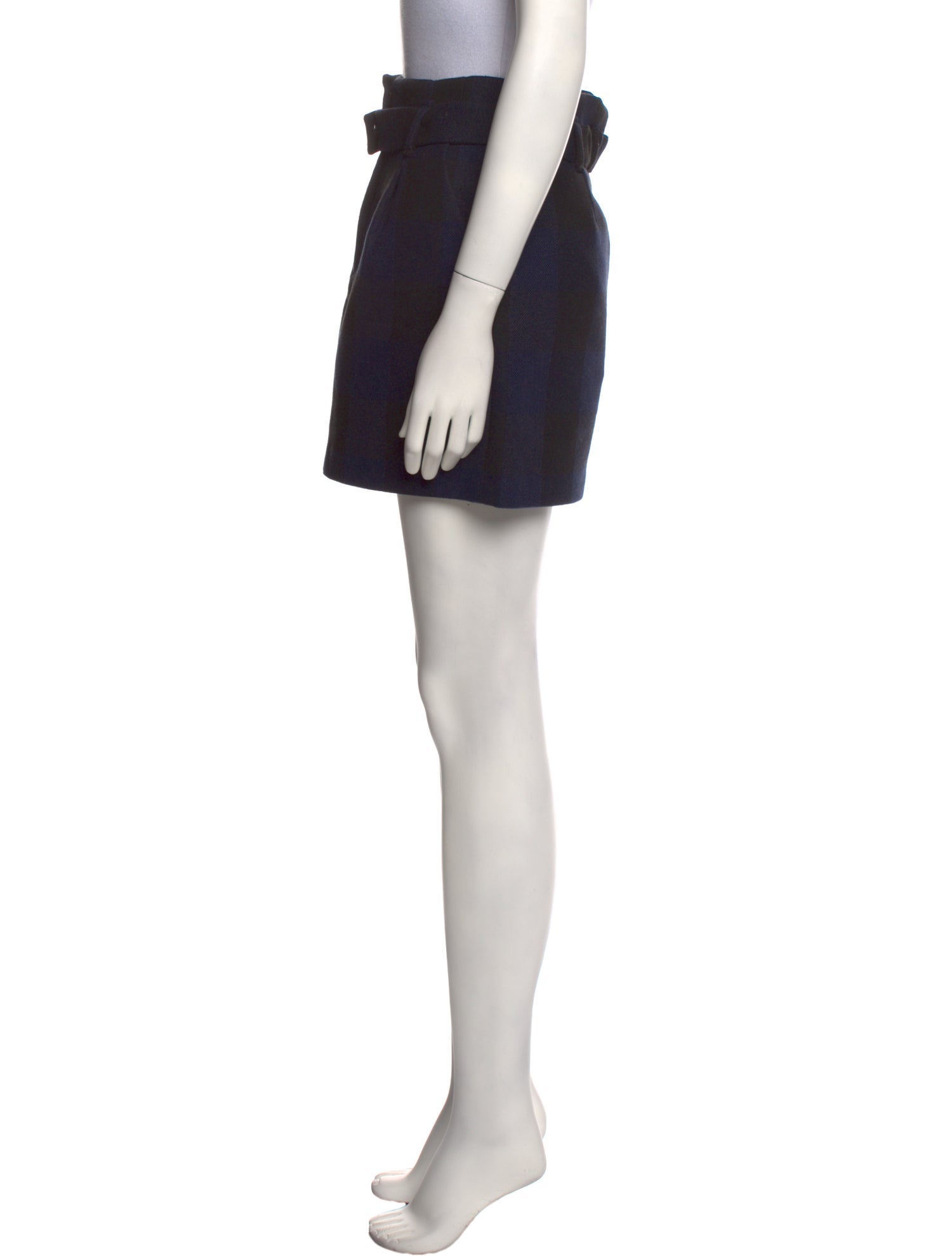 Maje Pleated Accents Mini Skirt