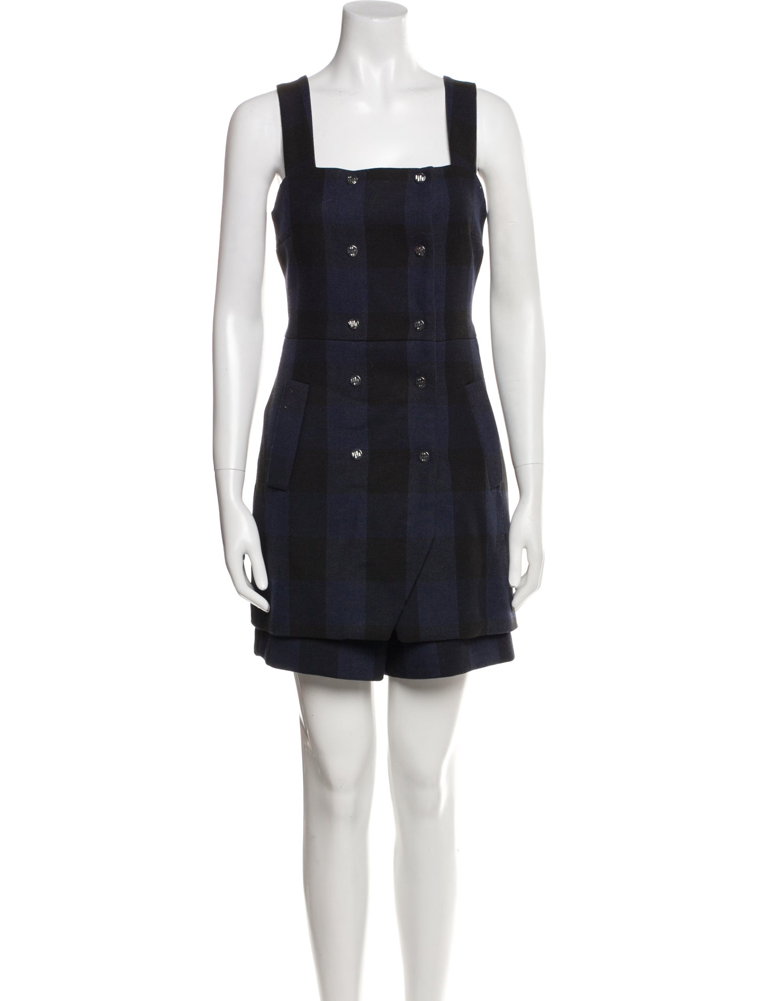 Maje Square Neckline Romper