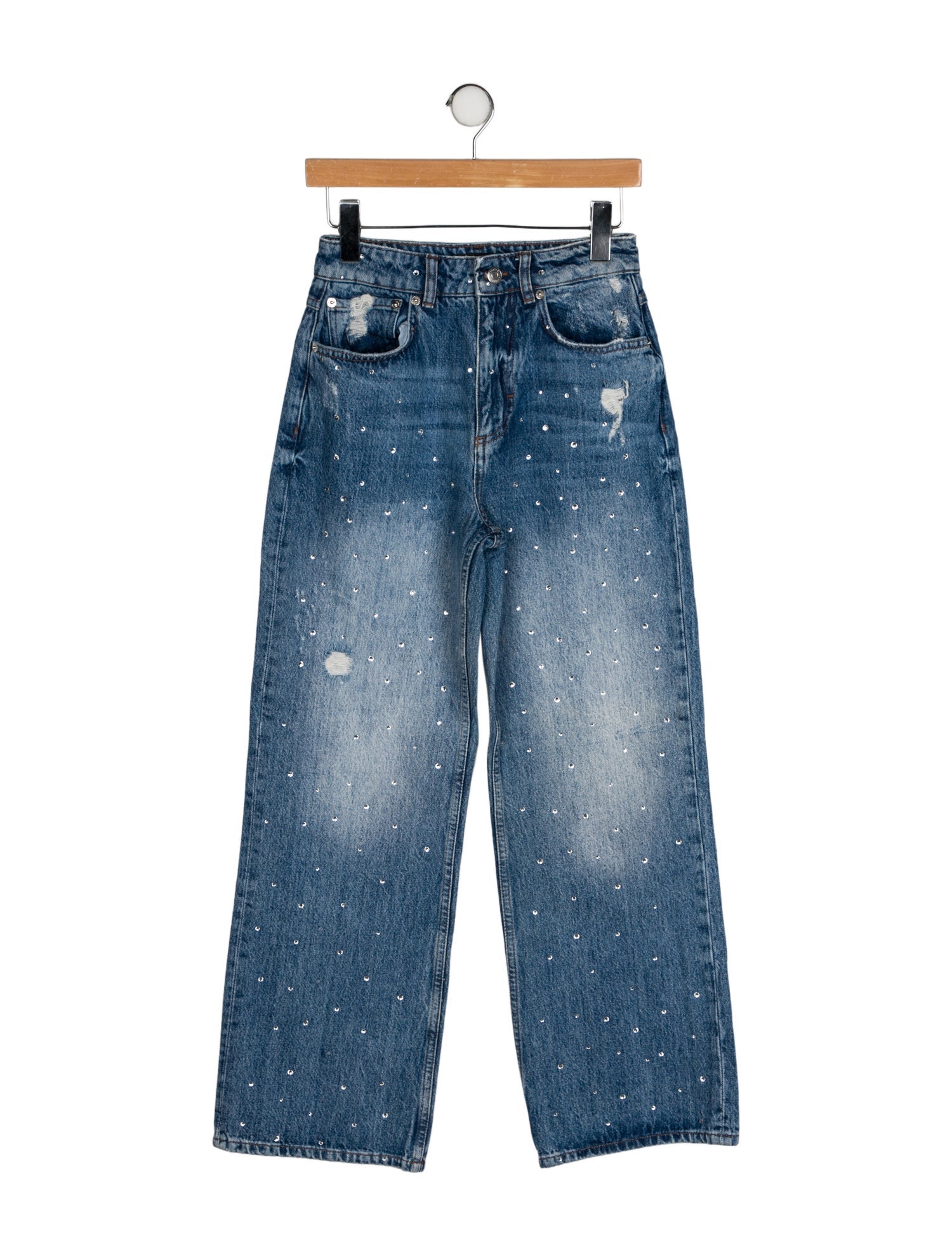 Maje High-Rise Wide Leg Jeans