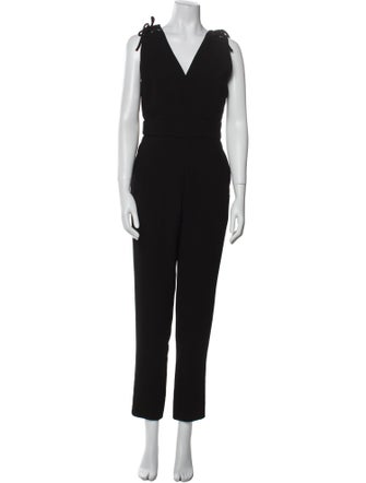 Maje V-Neck Jumpsuit
