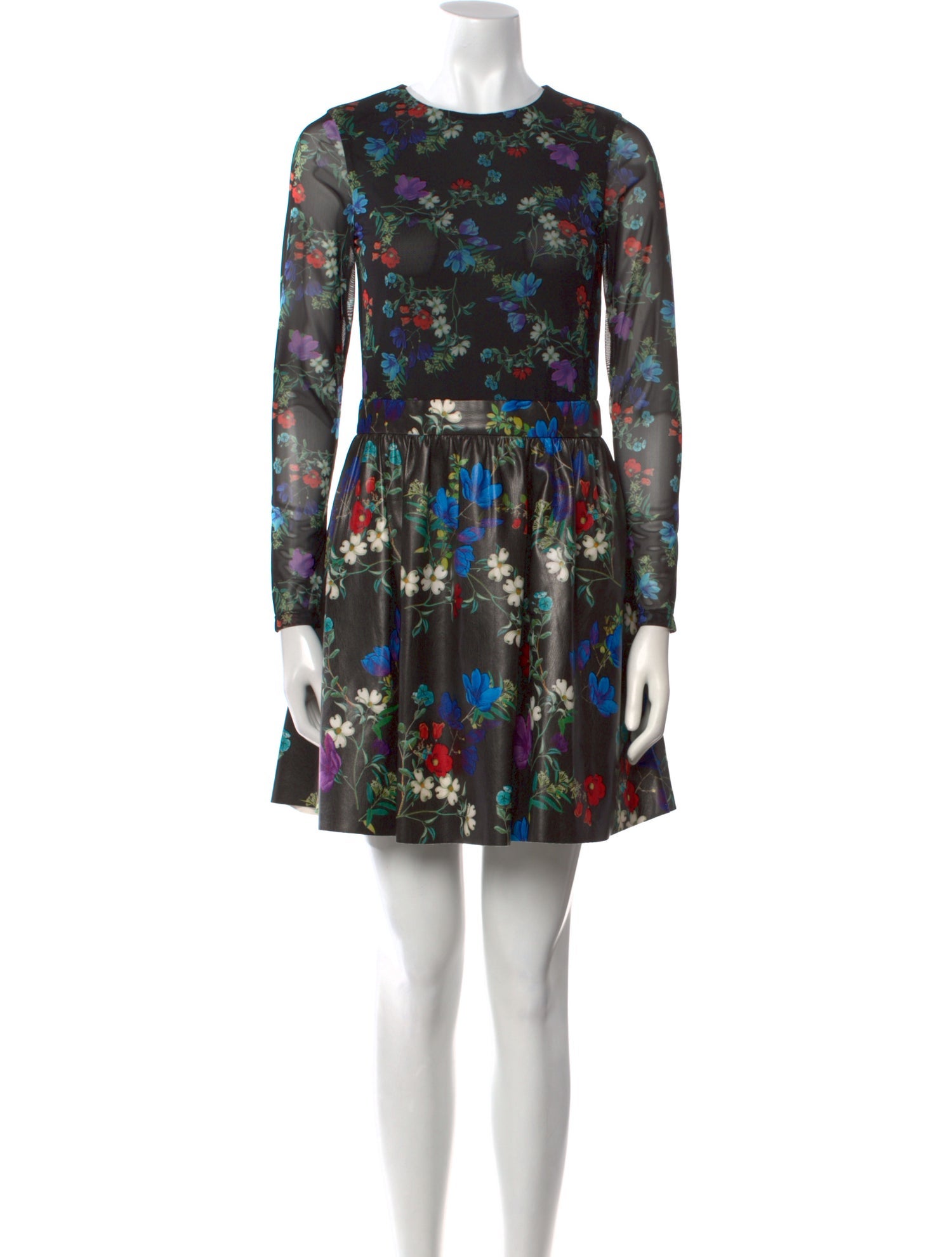 Maje Floral Print Mini Dress