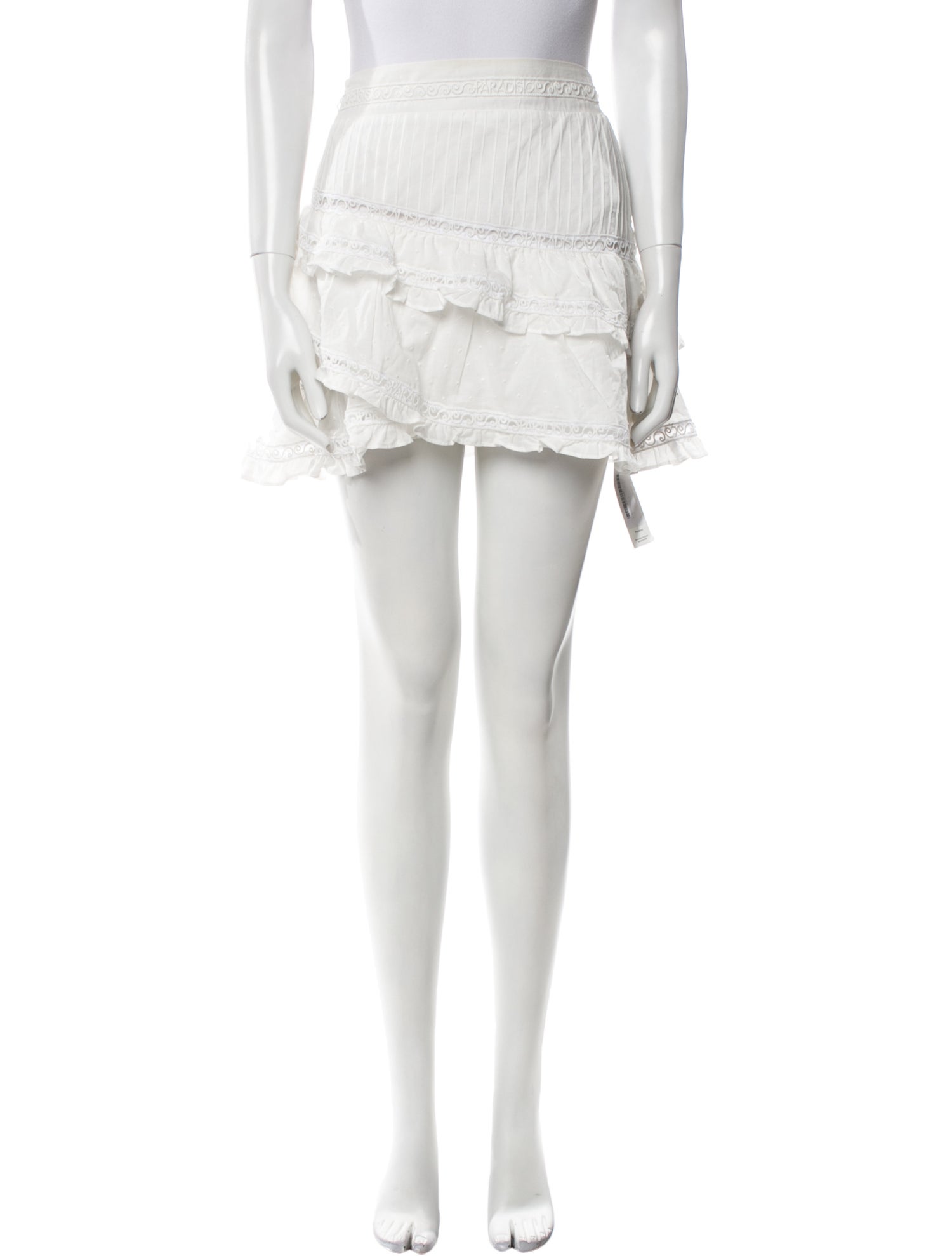 Maje Ruffle Embellishment Mini Skirt