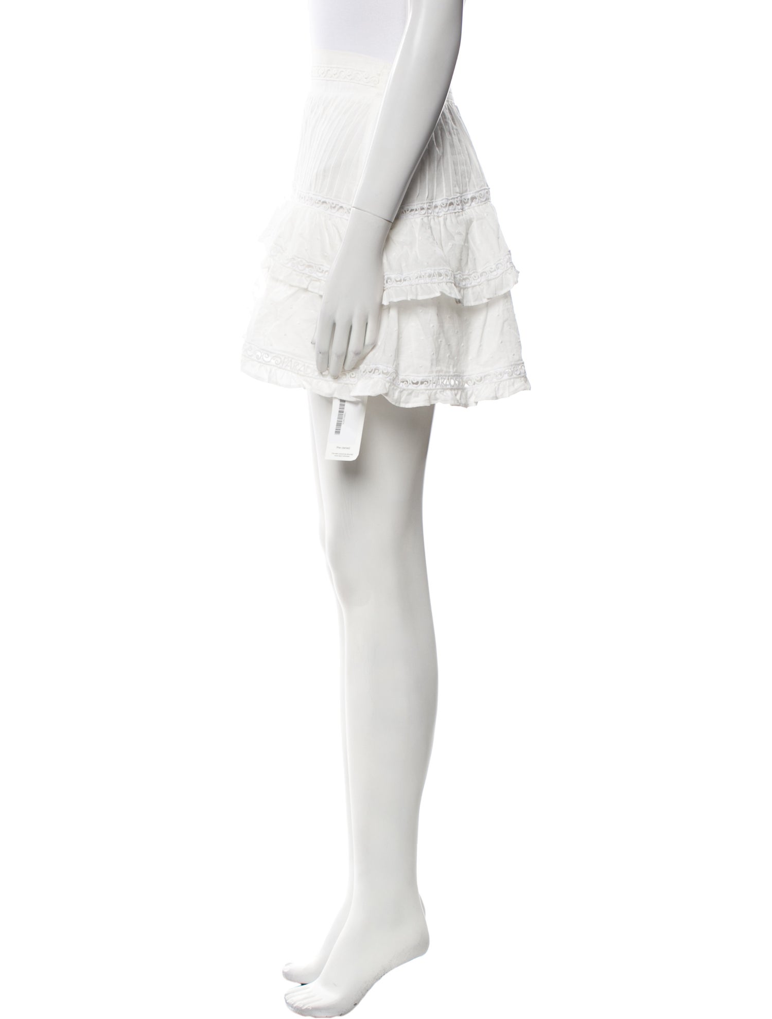 Maje Ruffle Embellishment Mini Skirt