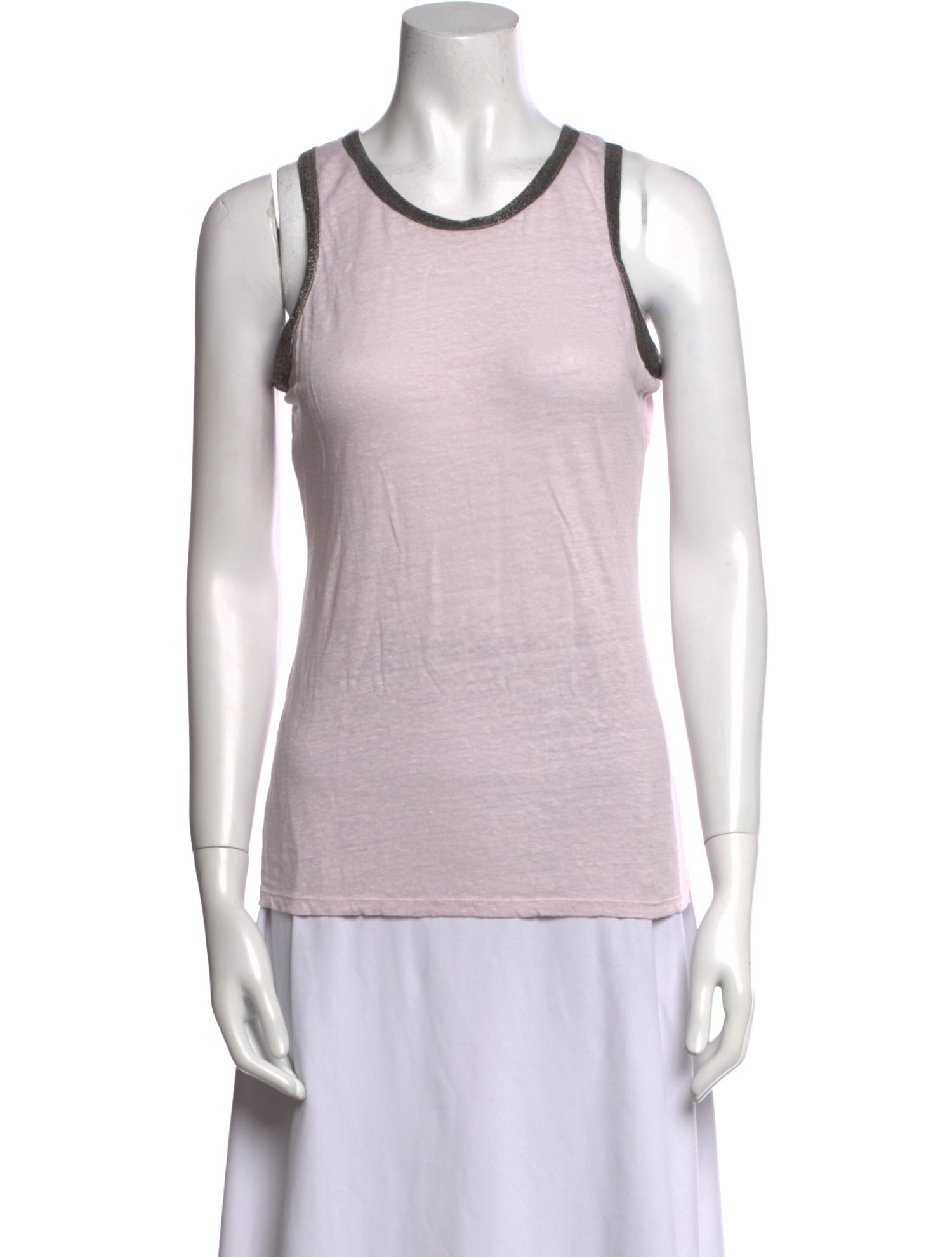 Maje Scoop Neck Sleeveless Top