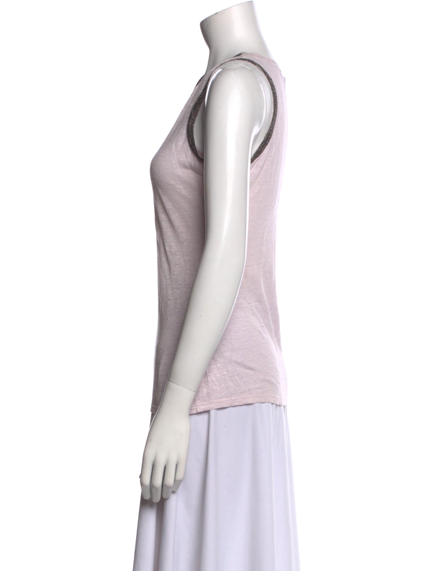 Maje Scoop Neck Sleeveless Top
