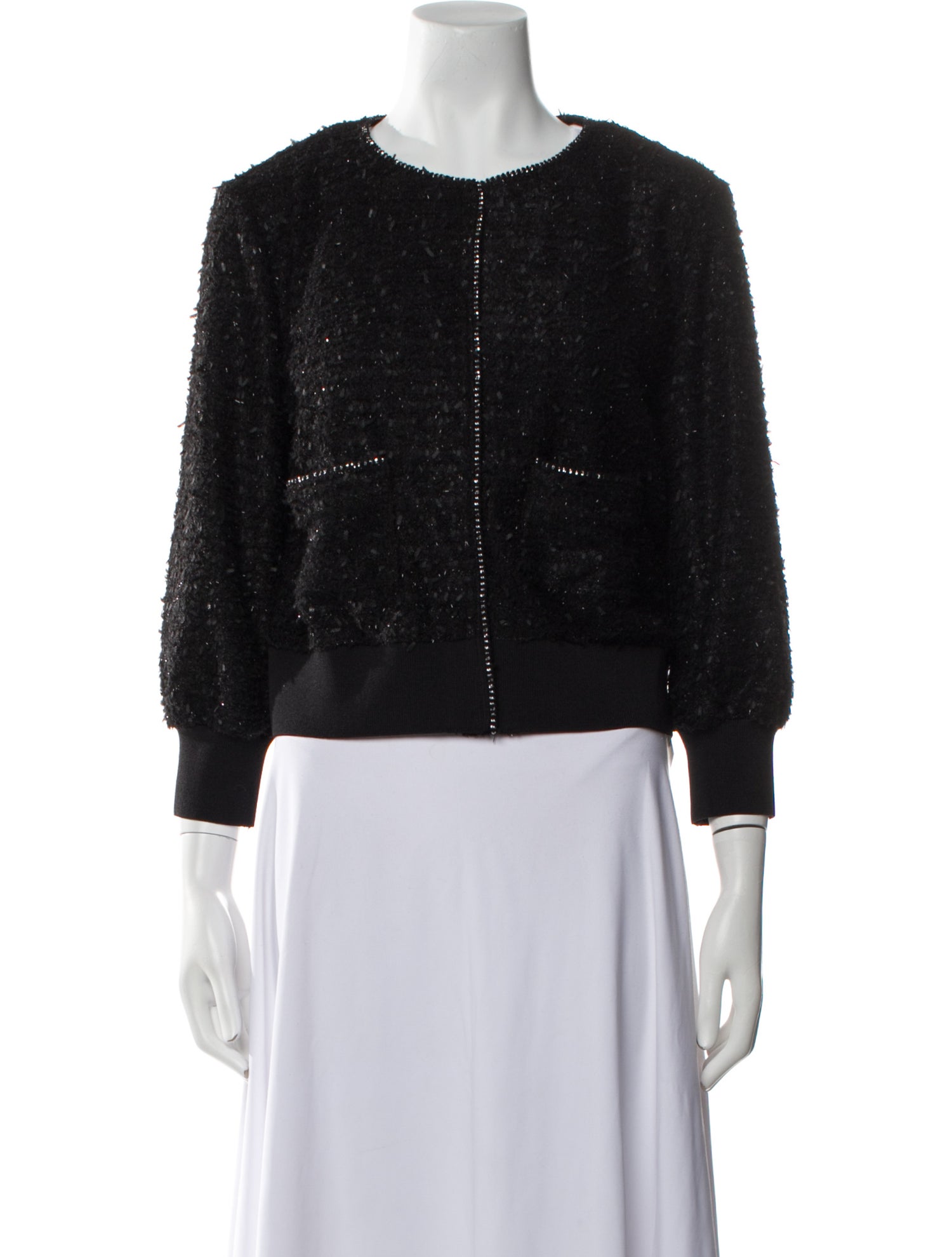 Maje Tweed Pattern Evening Jacket