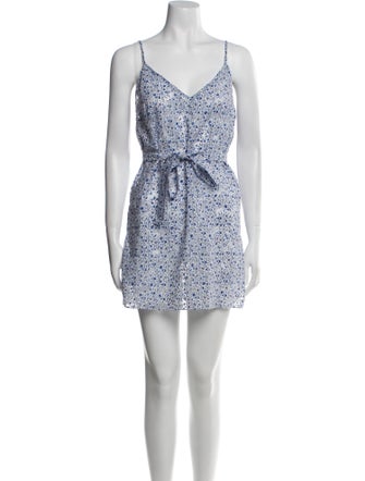 Maje Floral Print Mini Dress