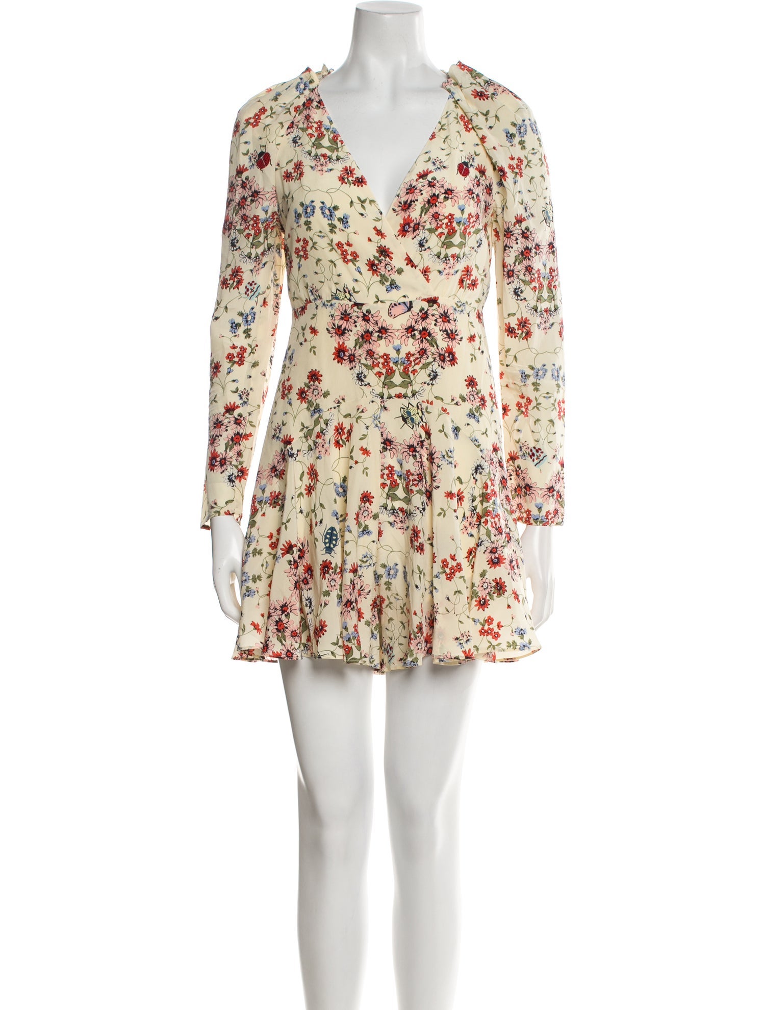 Maje Silk Floral Print Romper