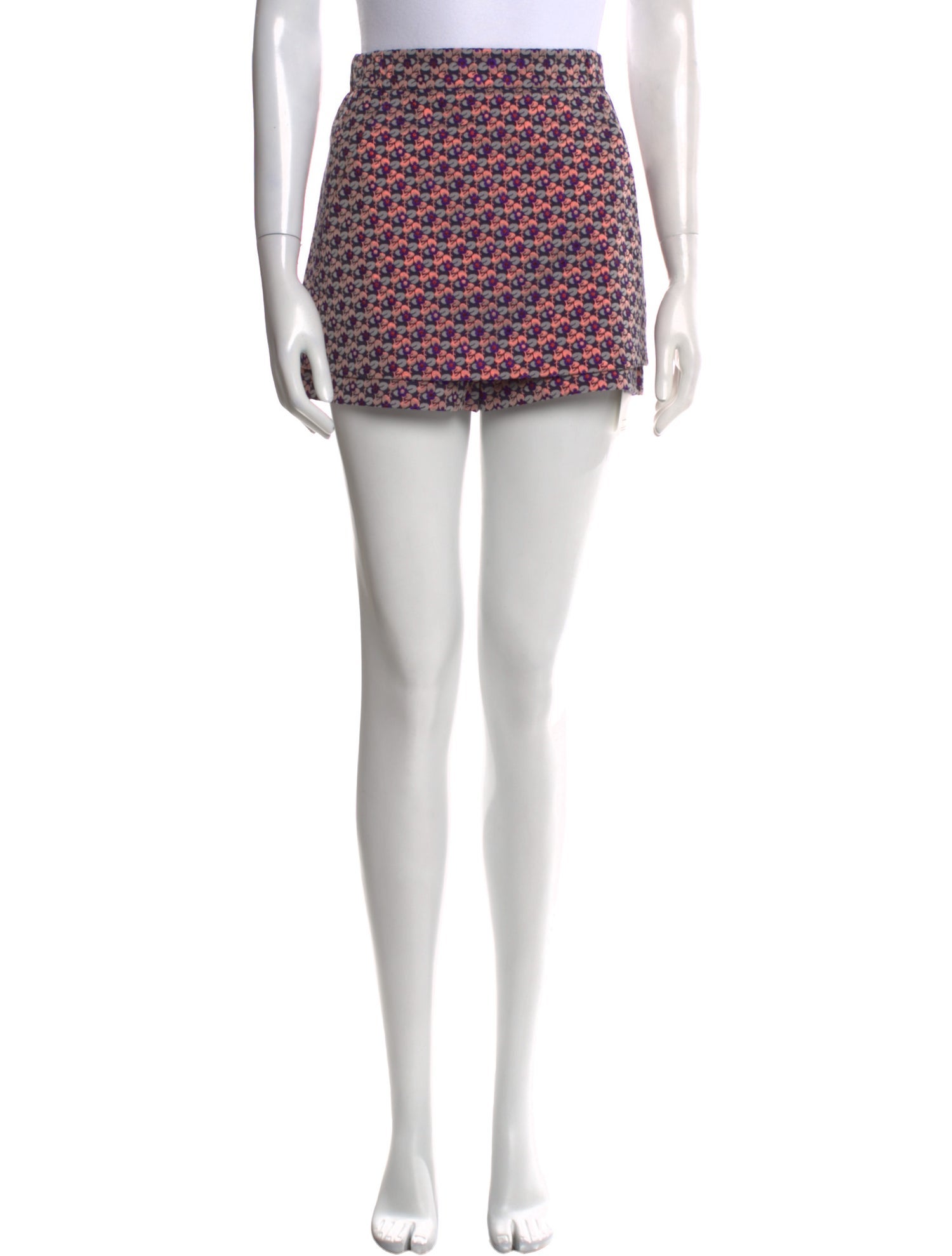 Maje Printed Mini Shorts