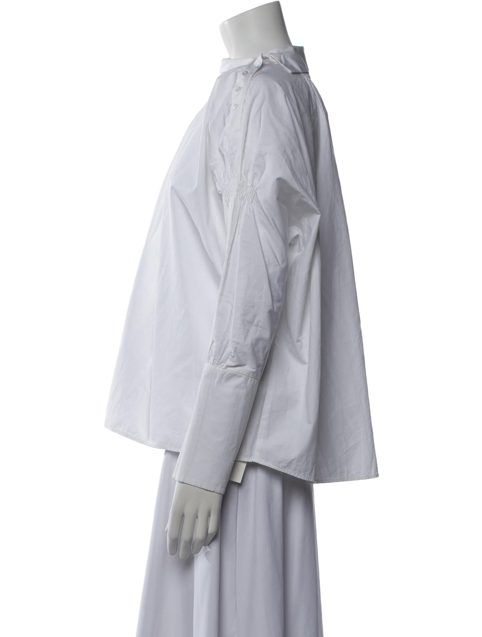 Maje Mock Neck Long Sleeve Blouse