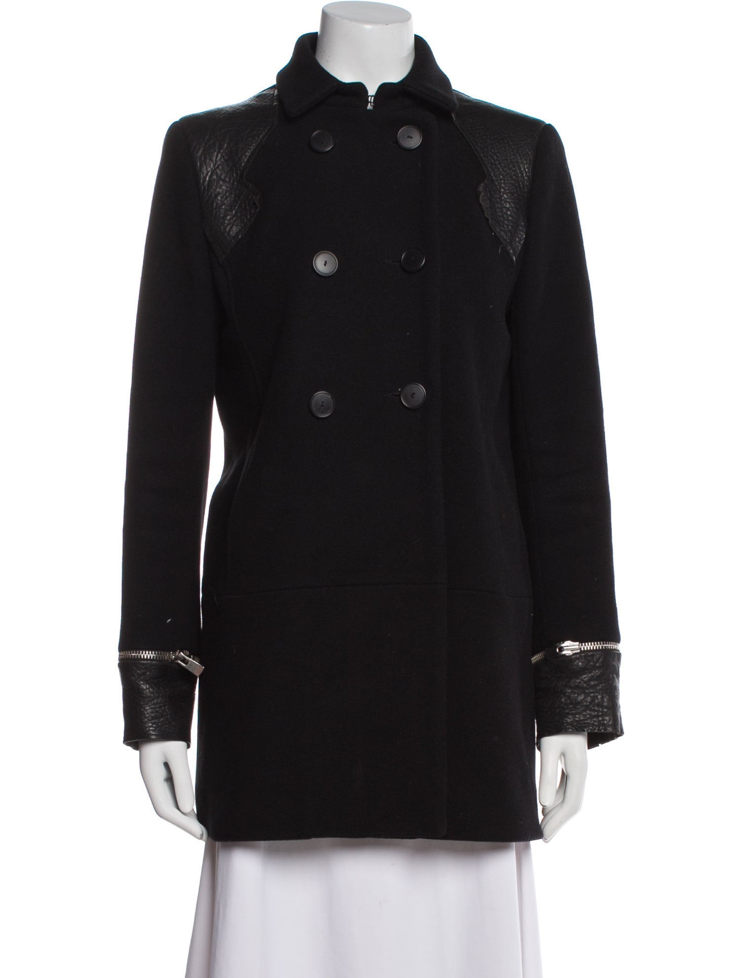 Maje Virgin Wool Peacoat