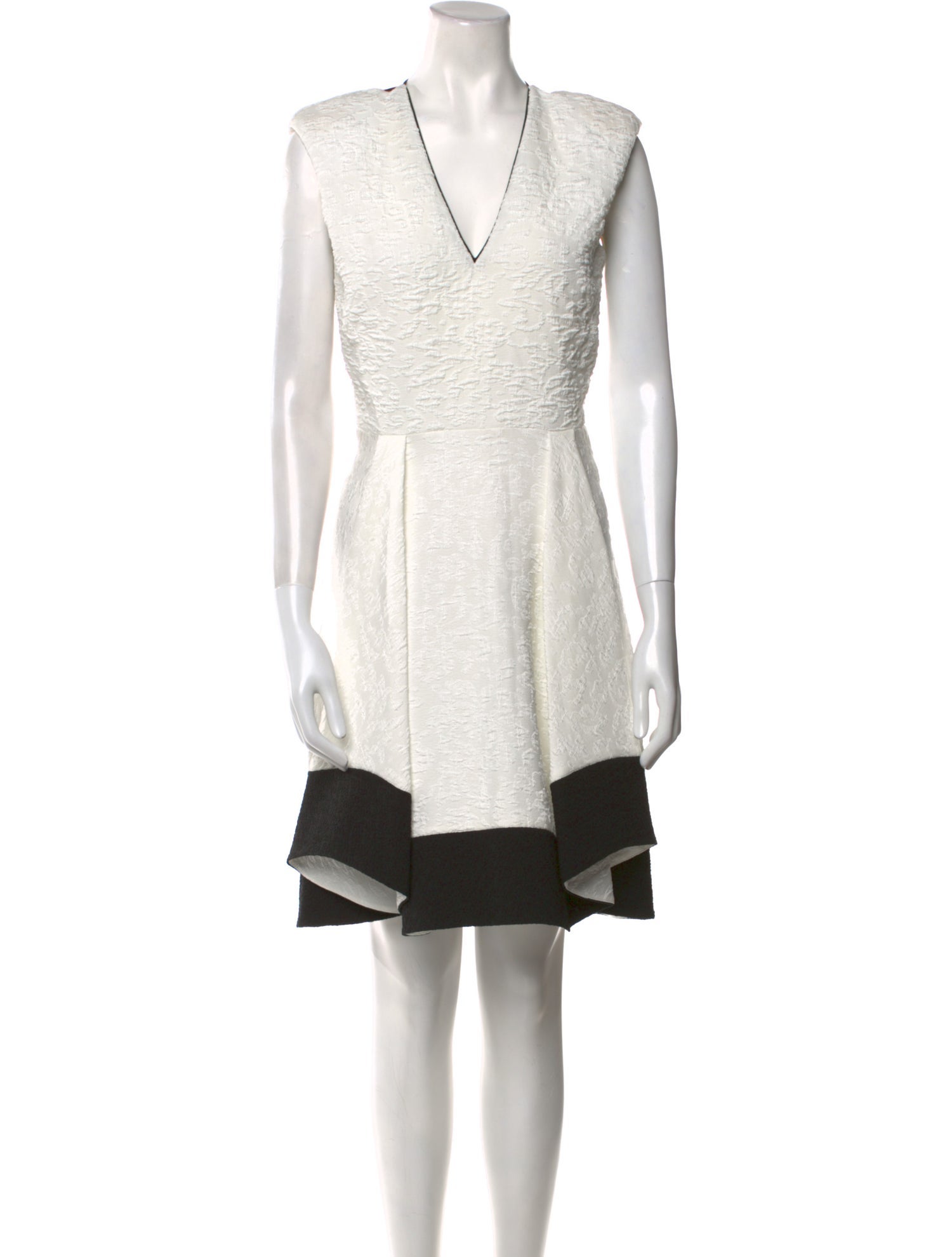 Maje Colorblock Pattern Knee-Length Dress