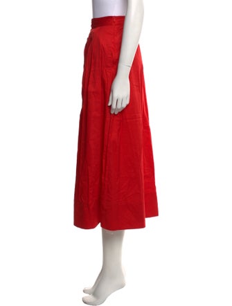 Maje Pleated Accents Midi Length Skirt